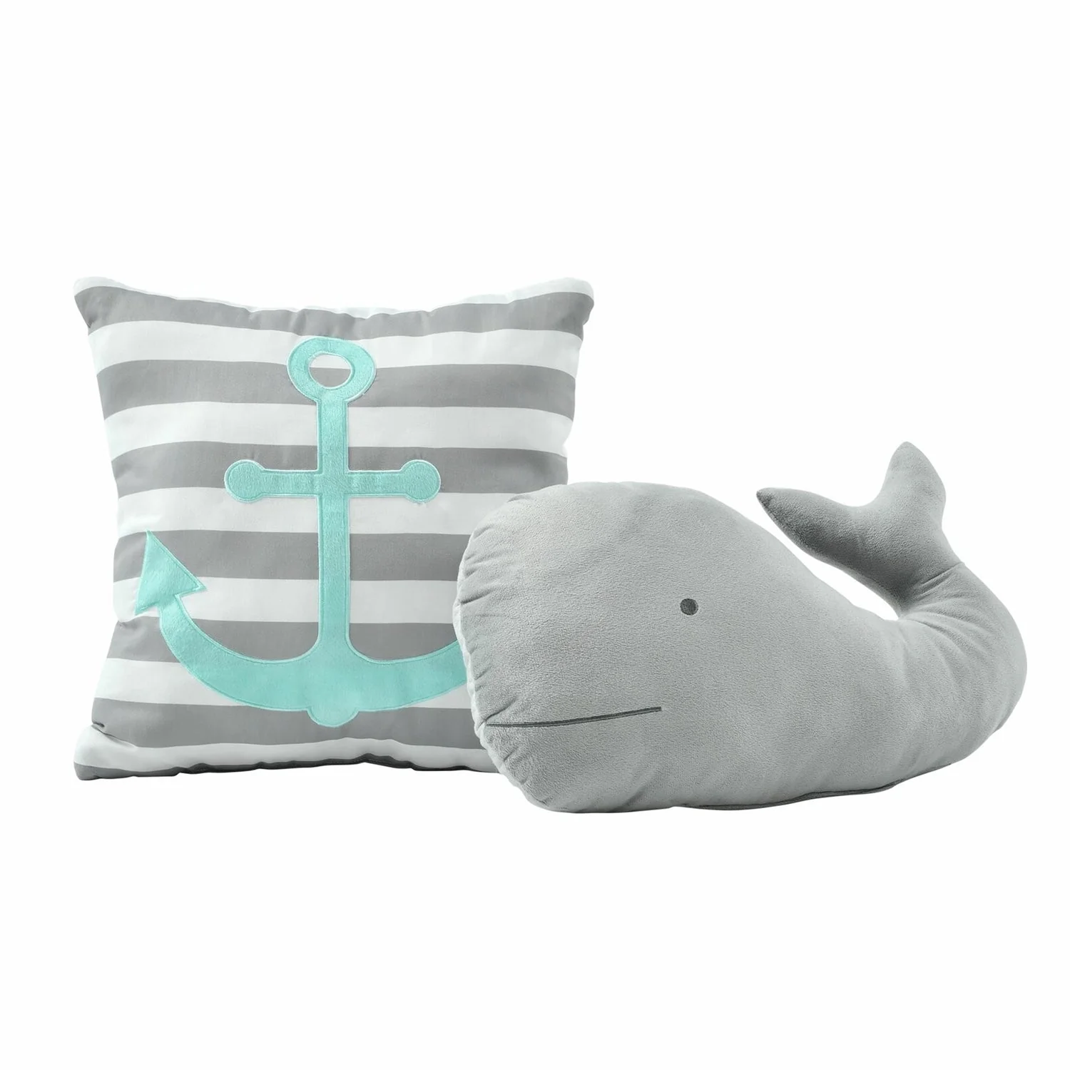 Full/Queen 5 Piece Microfiber Quilt Set in Teal Pink Aqua Waves Whale Pattern - Image 4