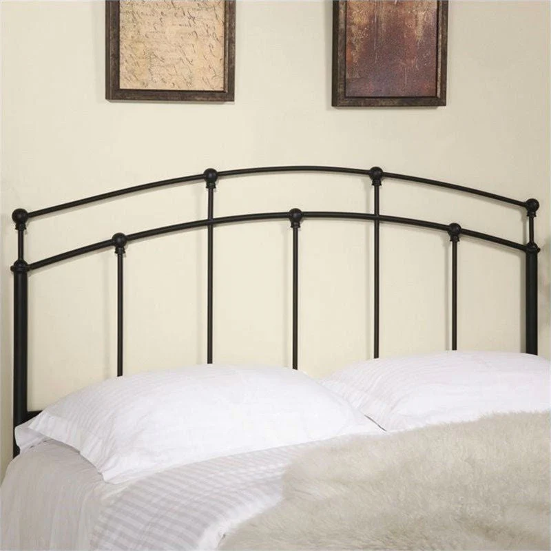 Full / Queen size Arch Headboard in Black Metal Finish - Image 2