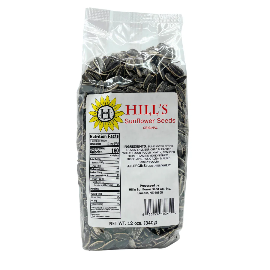 Full Salt Sunflower Seeds | Pack of 6 | 12 oz | Hill's Sunflower Seeds - Image 2