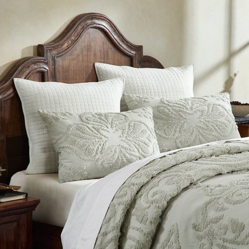 Full Size 100-Percent Cotton Chenille 3-Piece Coverlet Bedspread Set in Sage - Image 4