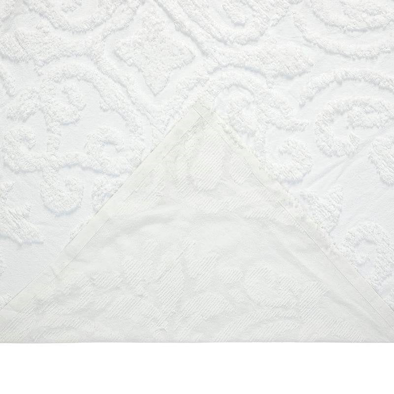 Full Size 100-Percent Cotton Chenille 3-Piece Coverlet Bedspread Set in White - Image 5