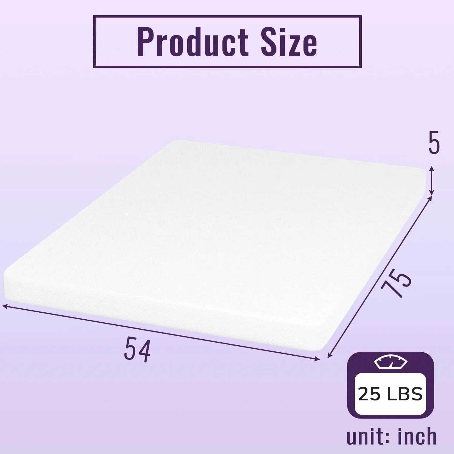 Full size 5-inch Charcoal Infused Memory Foam Mattress with Removable Cover - Image 5