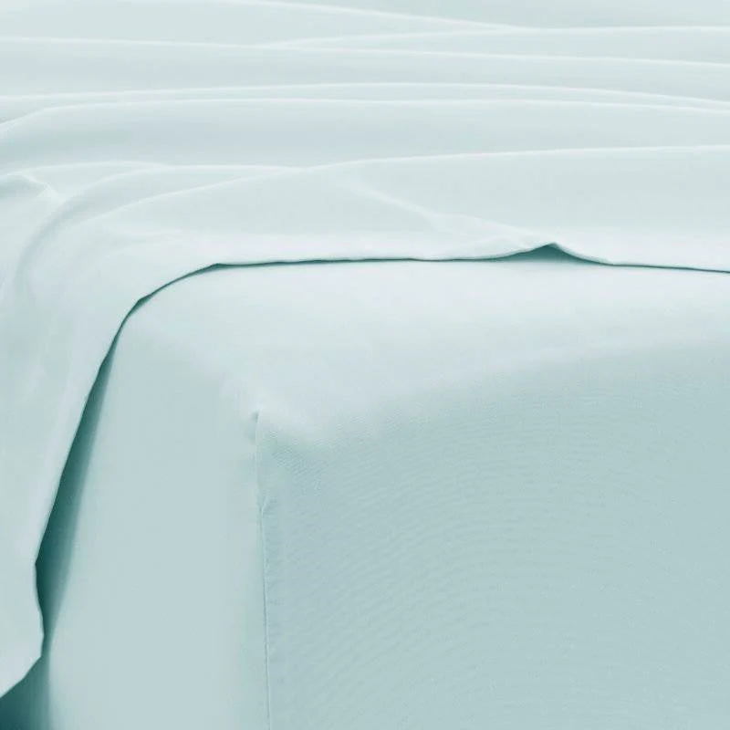 Full Size Aqua 6 Piece Wrinkle Resistant Microfiber Polyester Sheet Set - Image 2