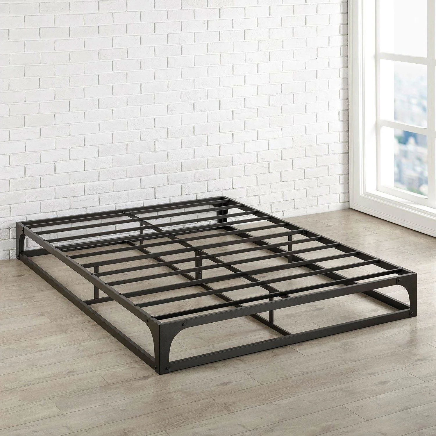 Full size Modern Low Profile Heavy Duty Metal Platform Bed Frame - Image 3