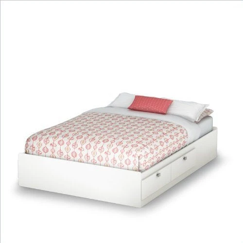Full size Modern Platform Bed with 4 Storage Drawers - Image 2
