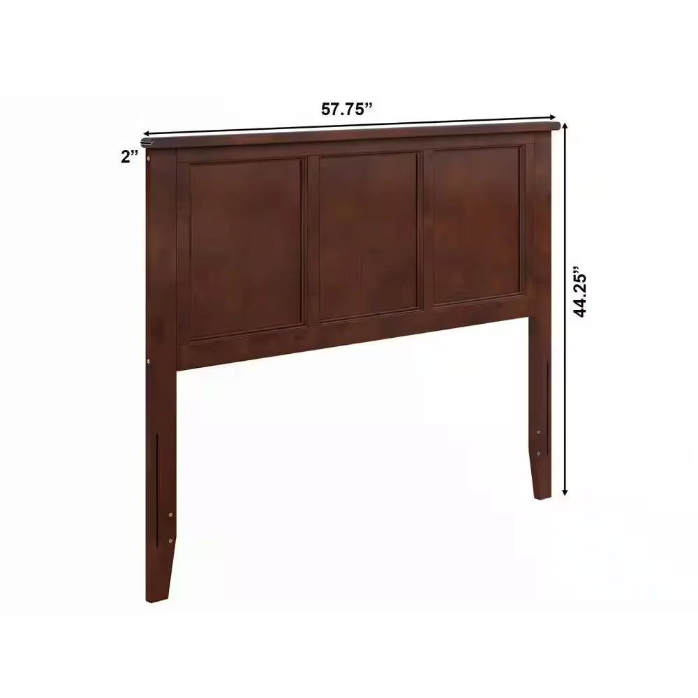 Full size Traditional Style Headboard in Walnut Wood Finish - Image 5