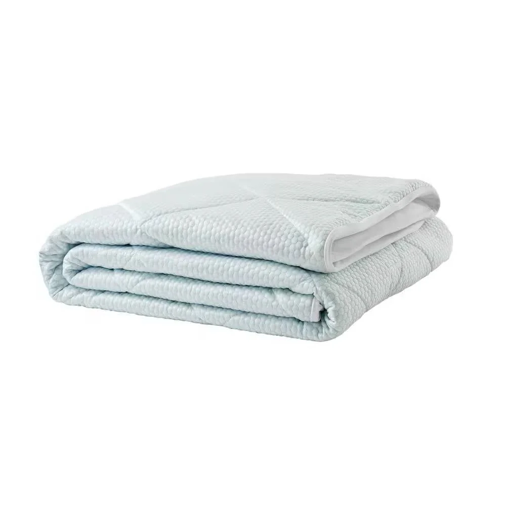 Full size Washable Quilted Mattress Pad with Elastic Fitted Skirt - Image 4