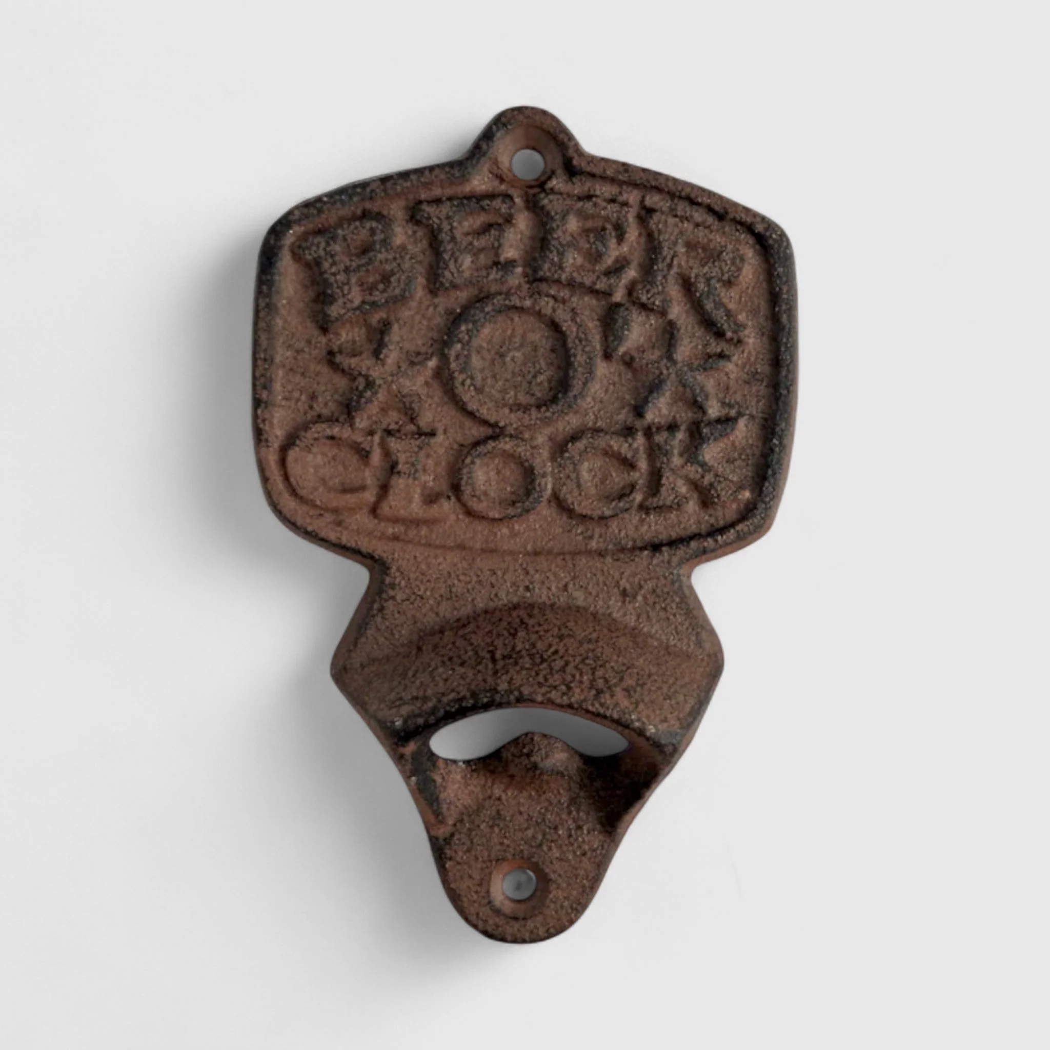 Fun Cast Iron Beer O Clock Bottle Opener - Rustic Bar Essential - Image 2
