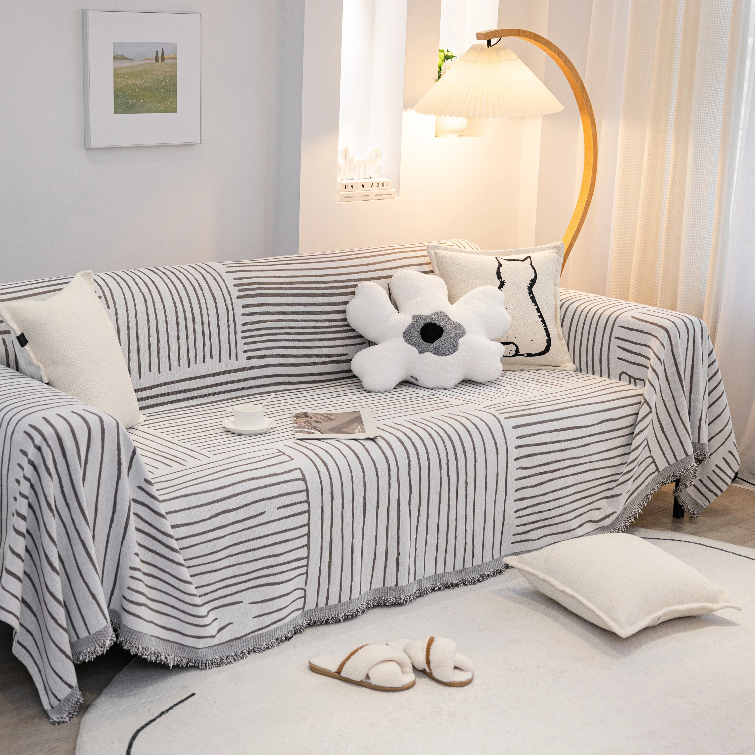 Furniture Pet Protector Couch Cover Throws for Sectional Couch, Couch Cover for Most Shape Sofas - Image 11