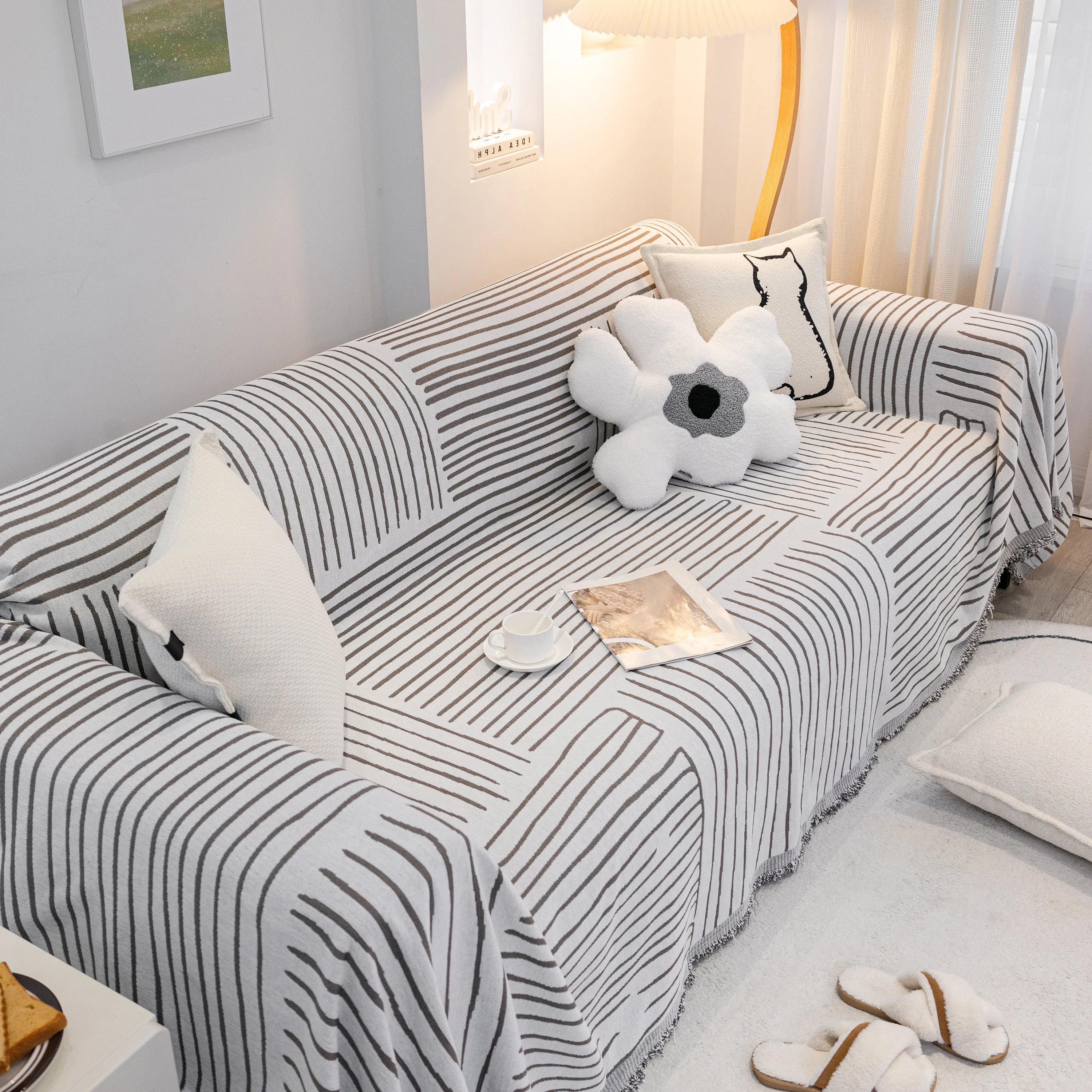Furniture Pet Protector Couch Cover Throws for Sectional Couch, Couch Cover for Most Shape Sofas - Image 13