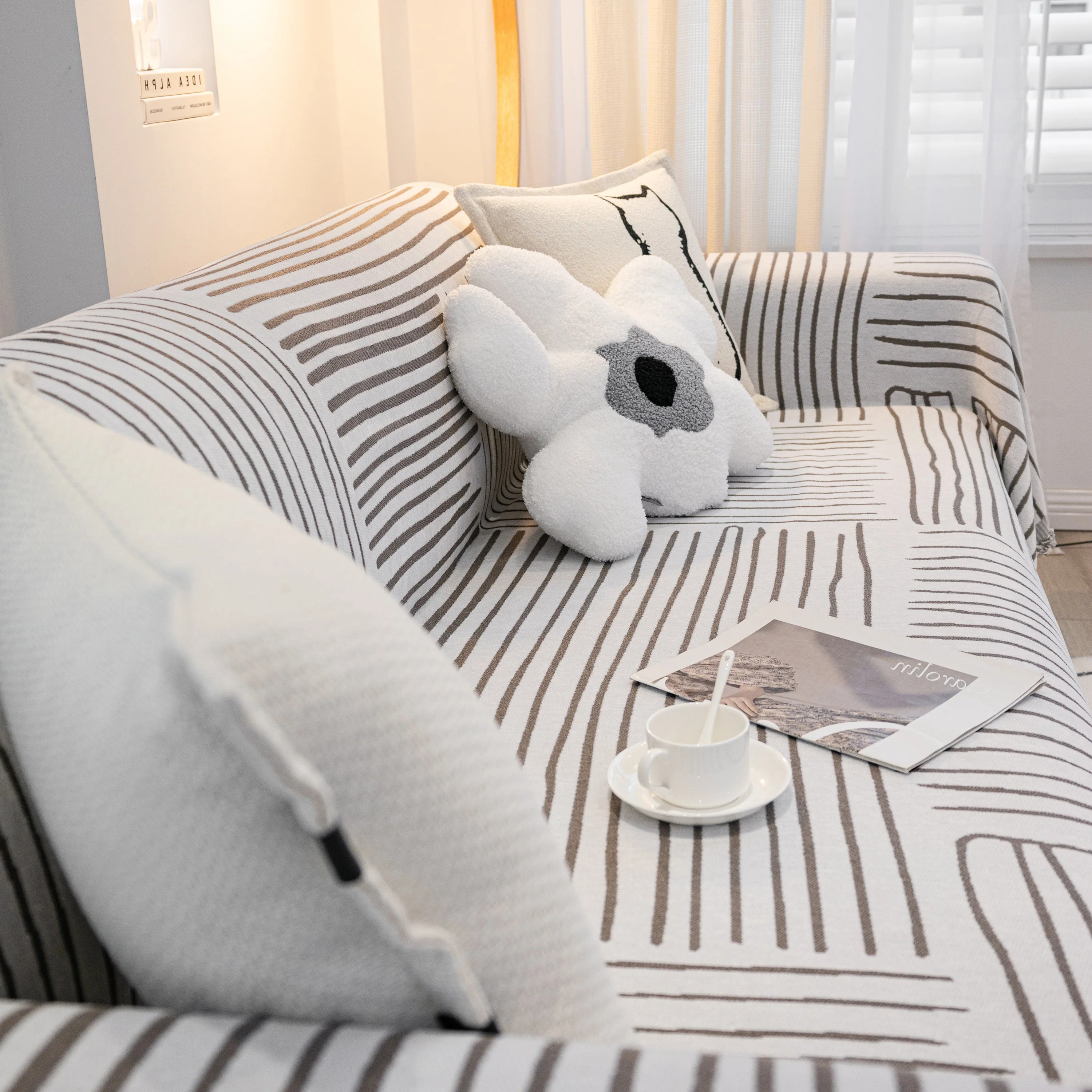 Furniture Pet Protector Couch Cover Throws for Sectional Couch, Couch Cover for Most Shape Sofas - Image 15
