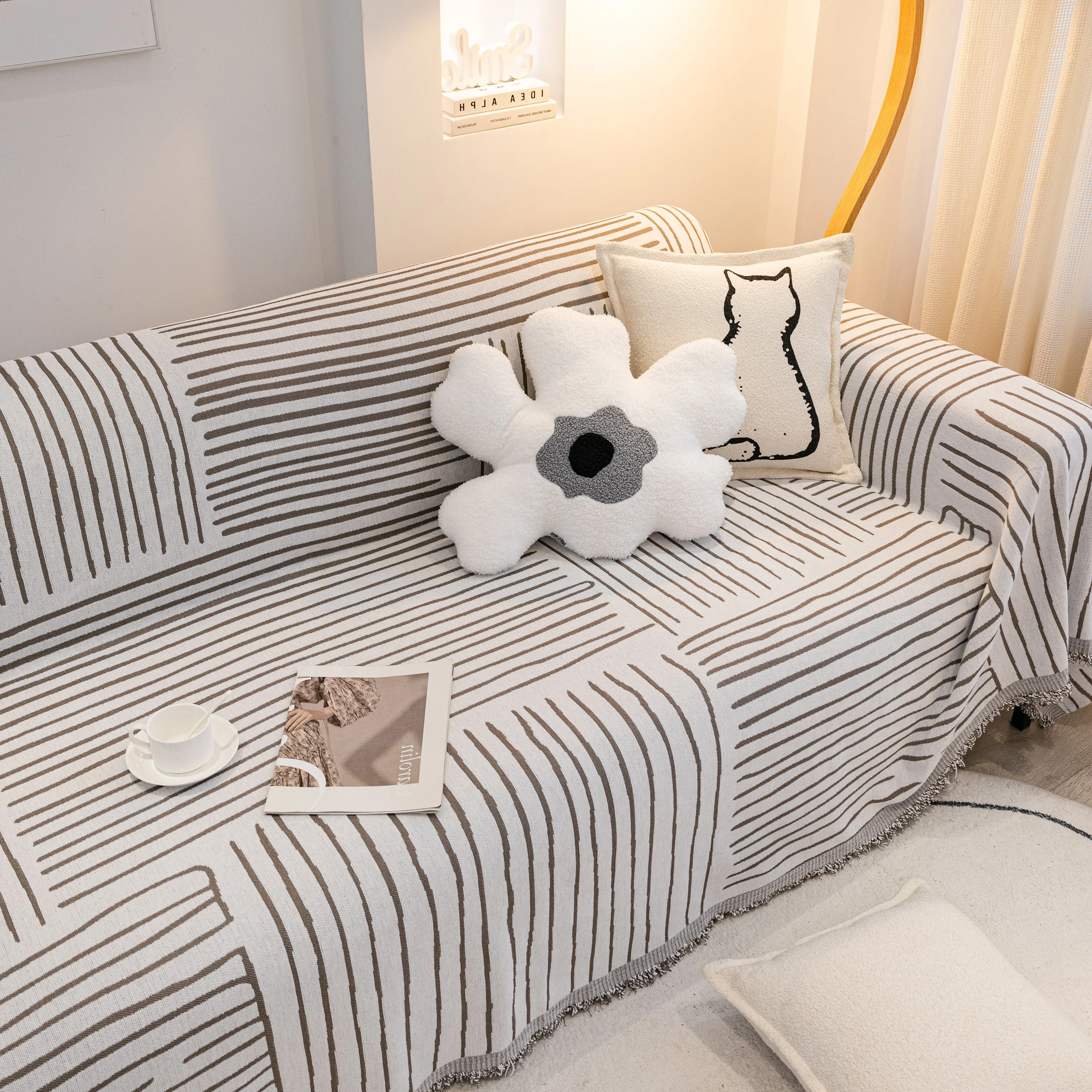 Furniture Pet Protector Couch Cover Throws for Sectional Couch, Couch Cover for Most Shape Sofas - Image 9