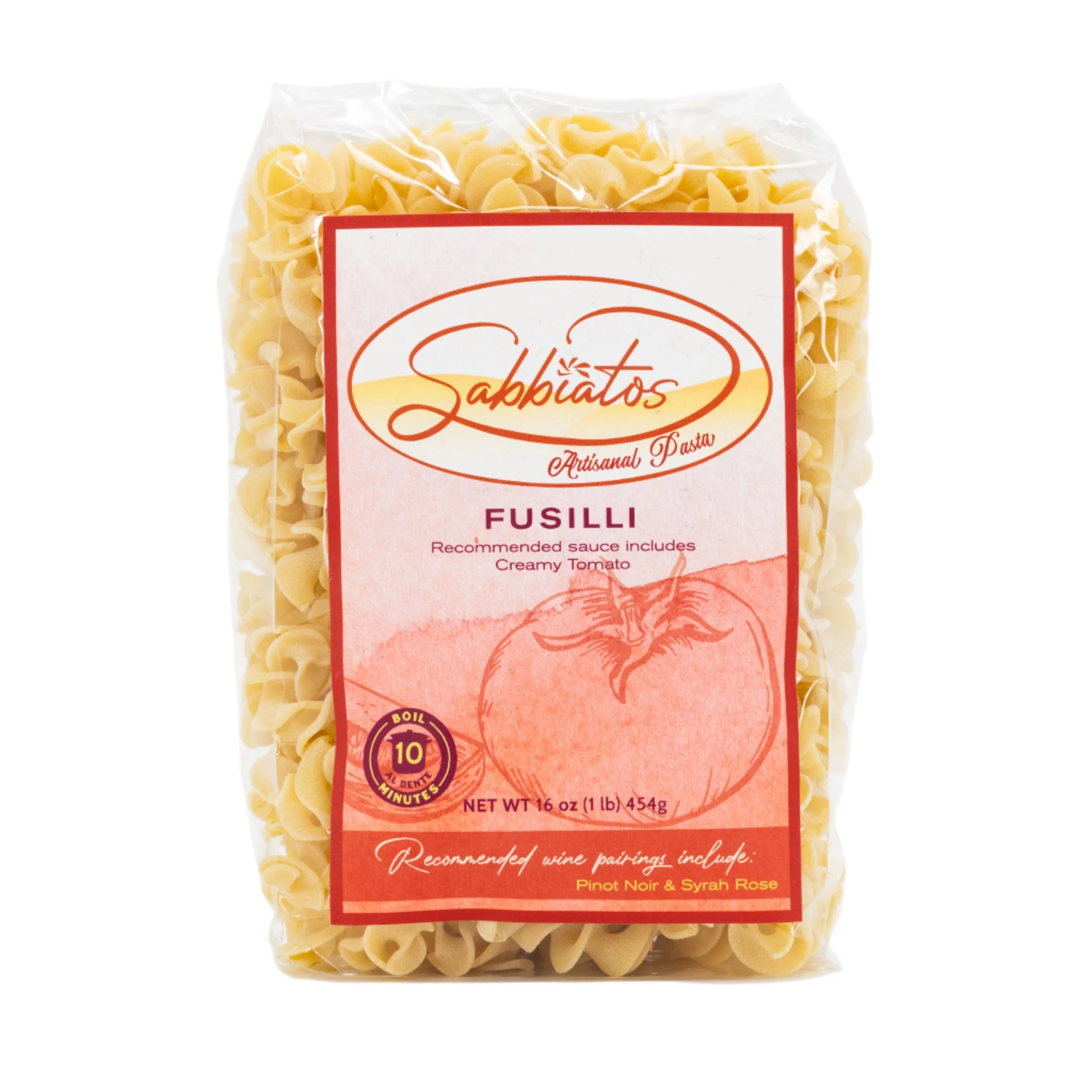 Fusilli Pasta | 16 oz | Pack of 2 | Sabbiatos - Image 2