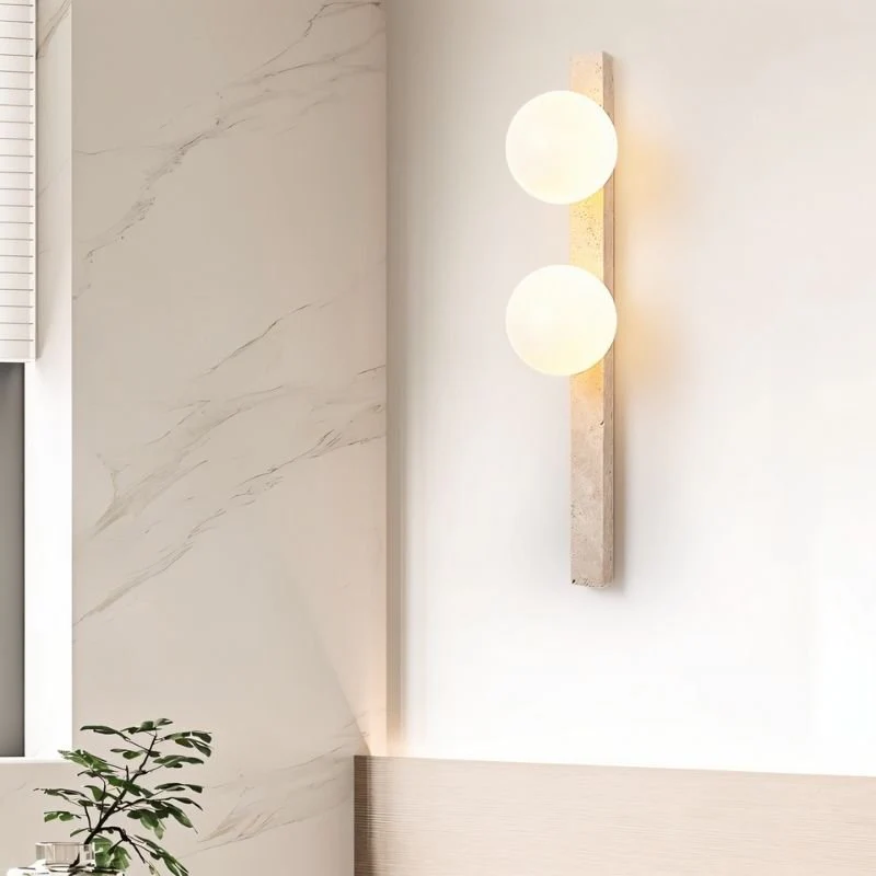 Fyris Travertine Wall Lamp - Image 9