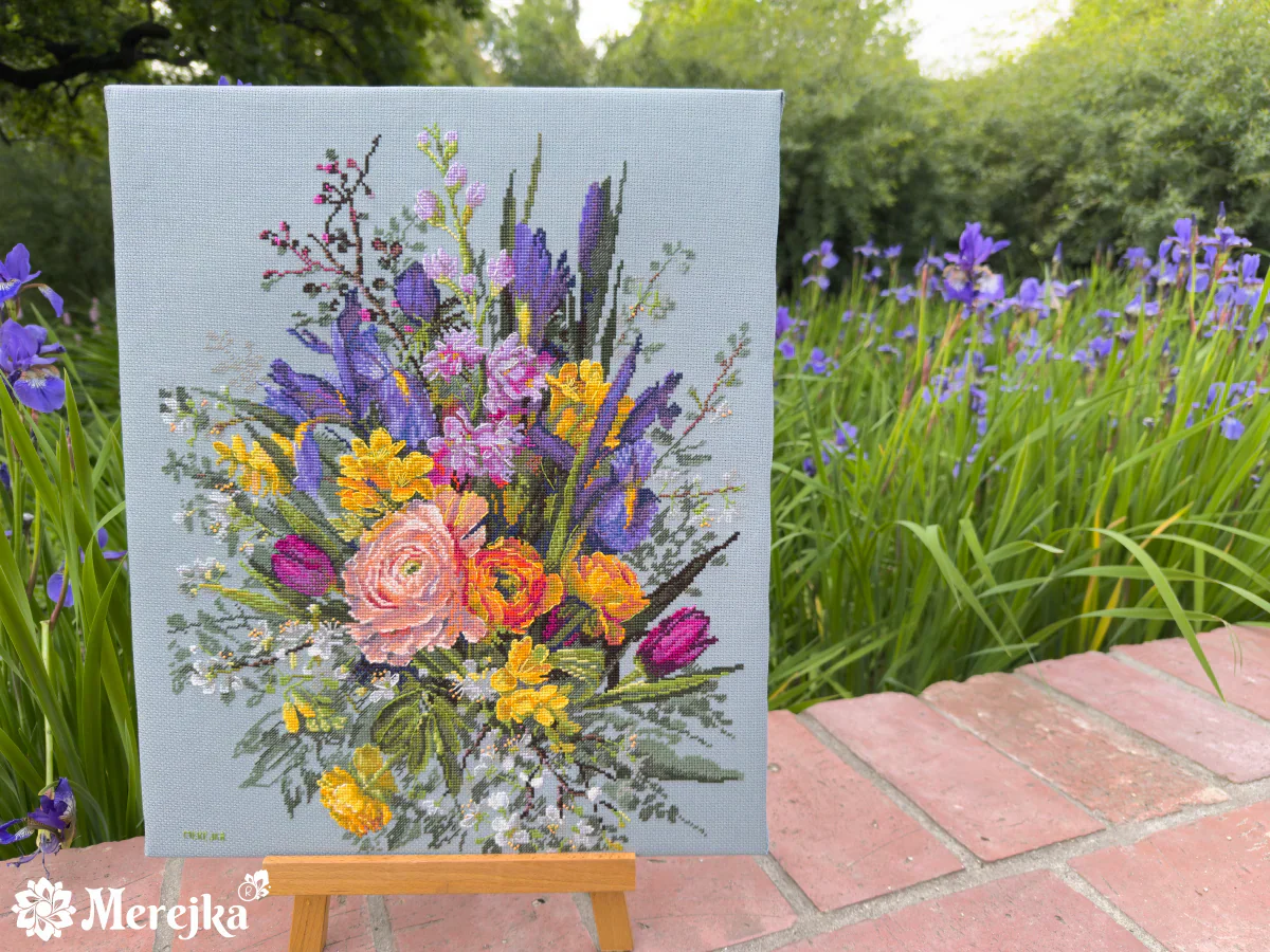 Garden Awakening K-271 Counted Cross-Stitch Kit - Image 2