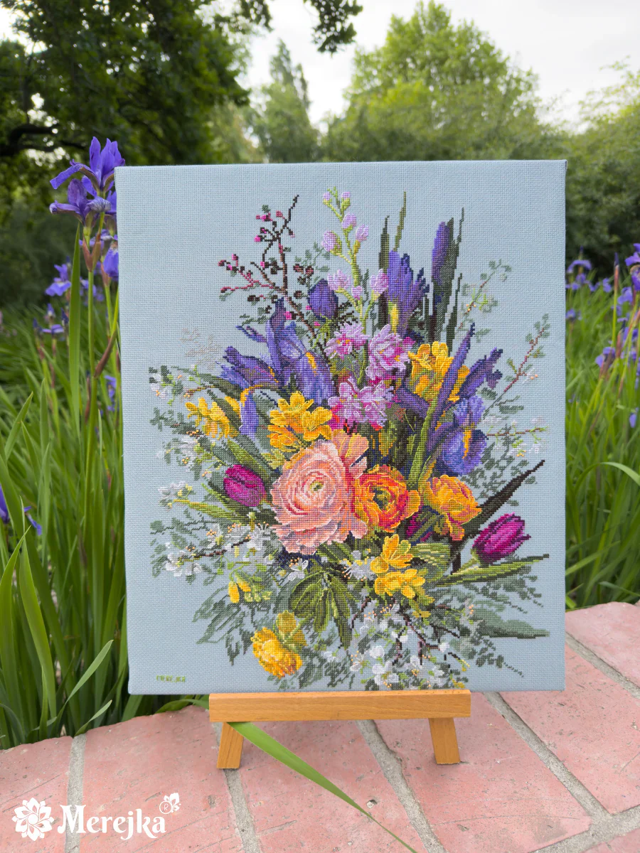 Garden Awakening K-271 Counted Cross-Stitch Kit - Image 3