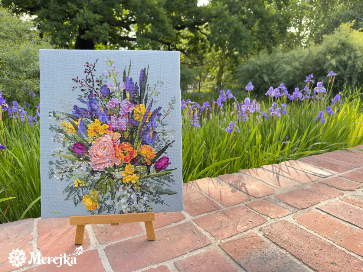 Garden Awakening K-271 Counted Cross-Stitch Kit - Image 5