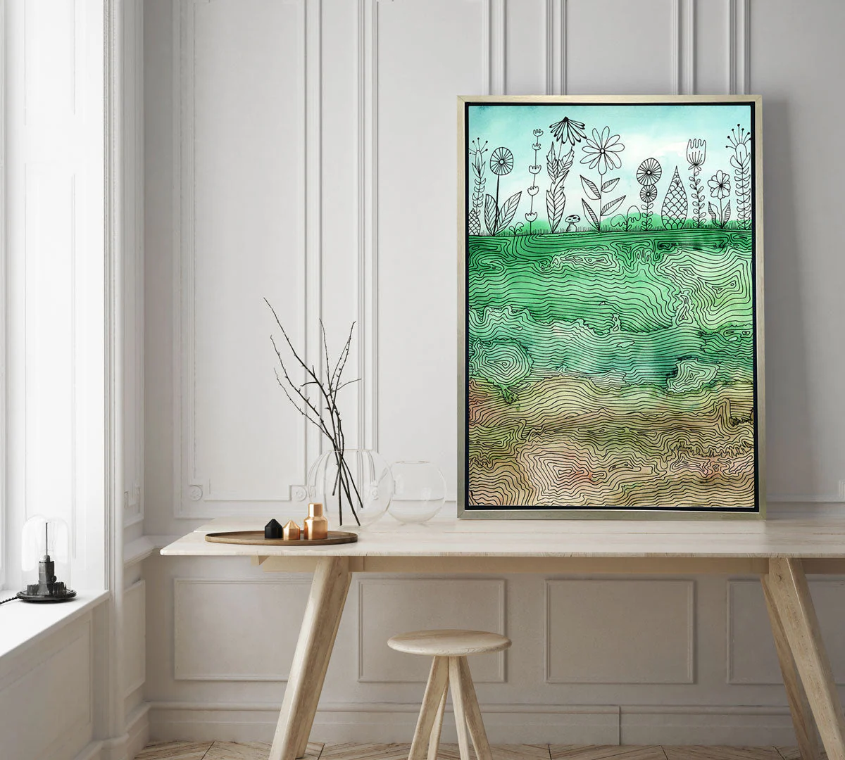 Garden Strata - Open Edition Canvas Print - Image 2