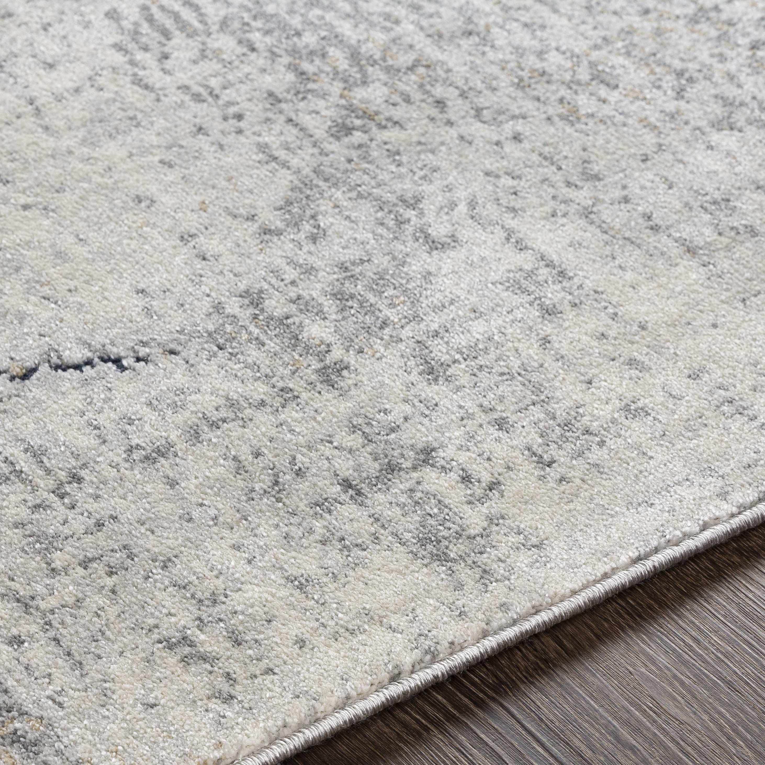 Gasquet Gray Marble Textured Luxe Rug - Image 6