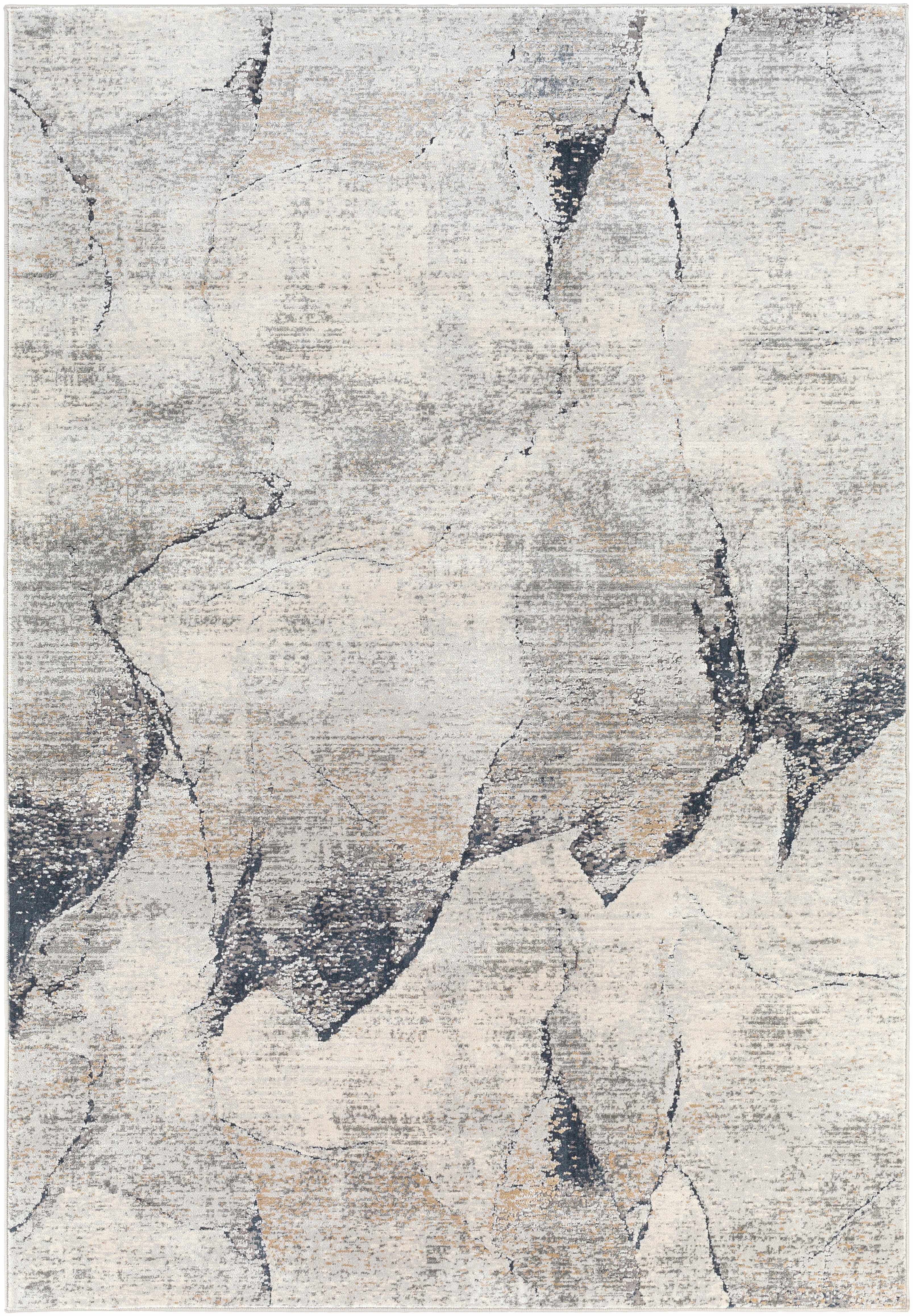 Gasquet Gray Marble Textured Luxe Rug - Image 8