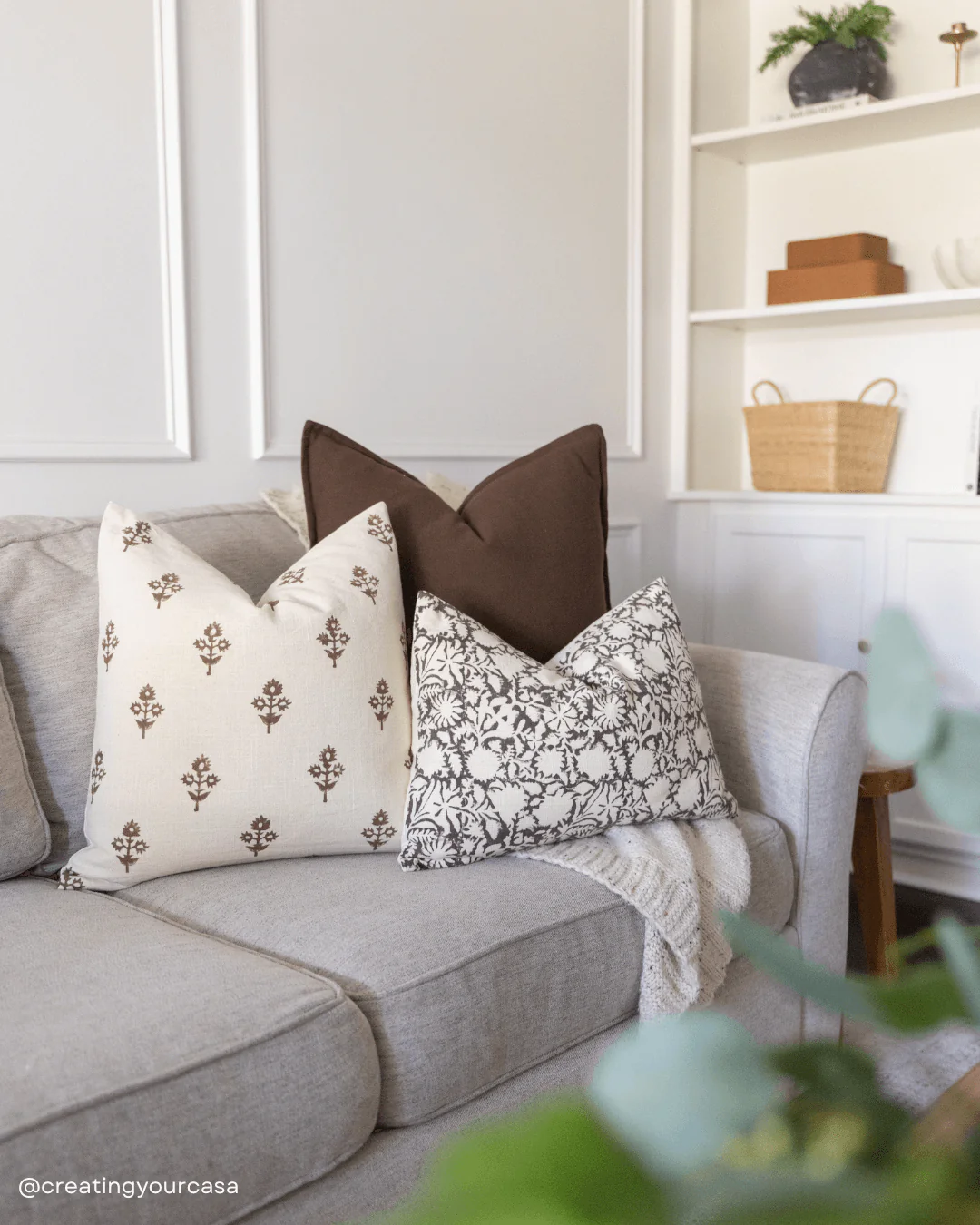 Gávea Solid Color Pillow Cover | Brown - Image 4