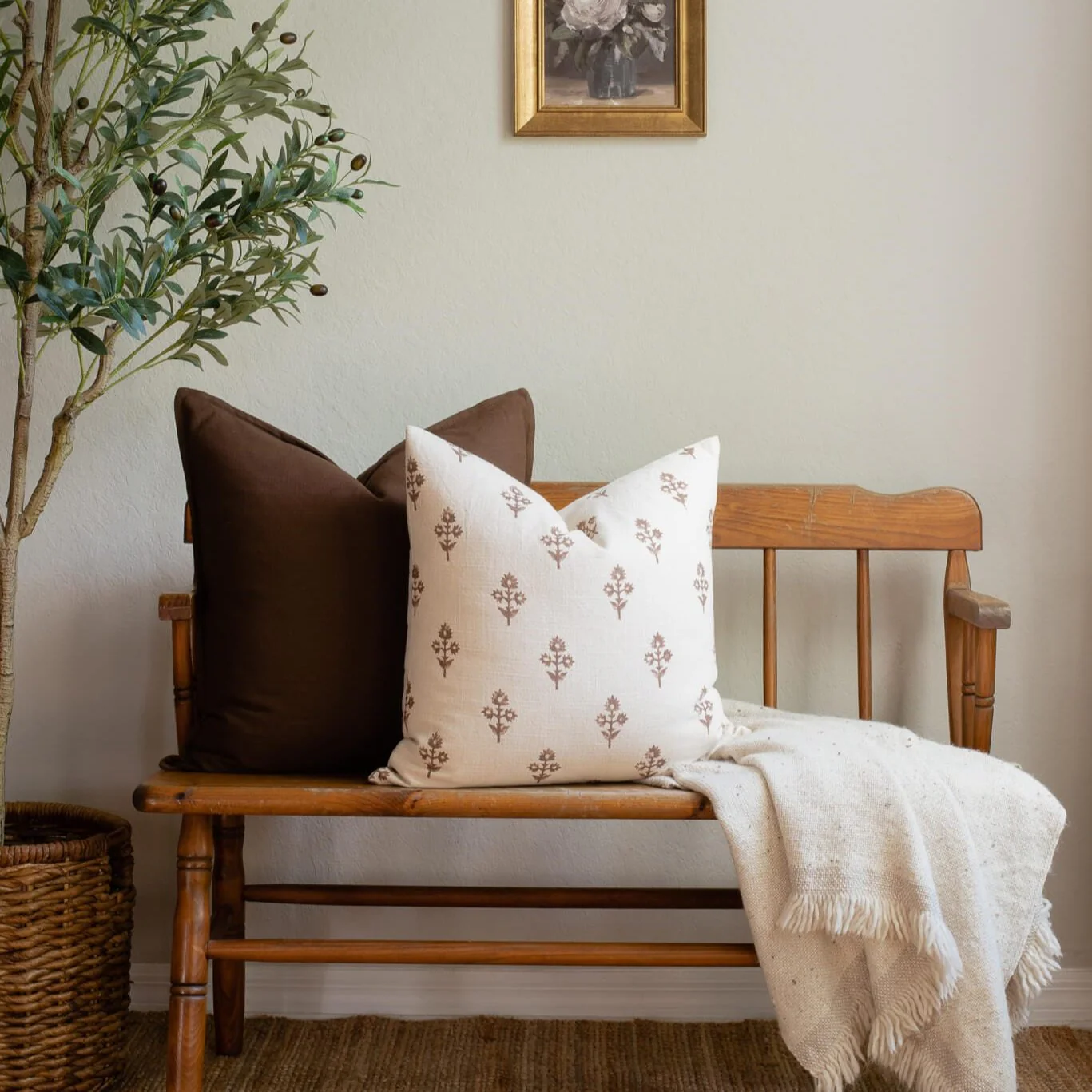 Gávea Solid Color Pillow Cover | Brown - Image 8