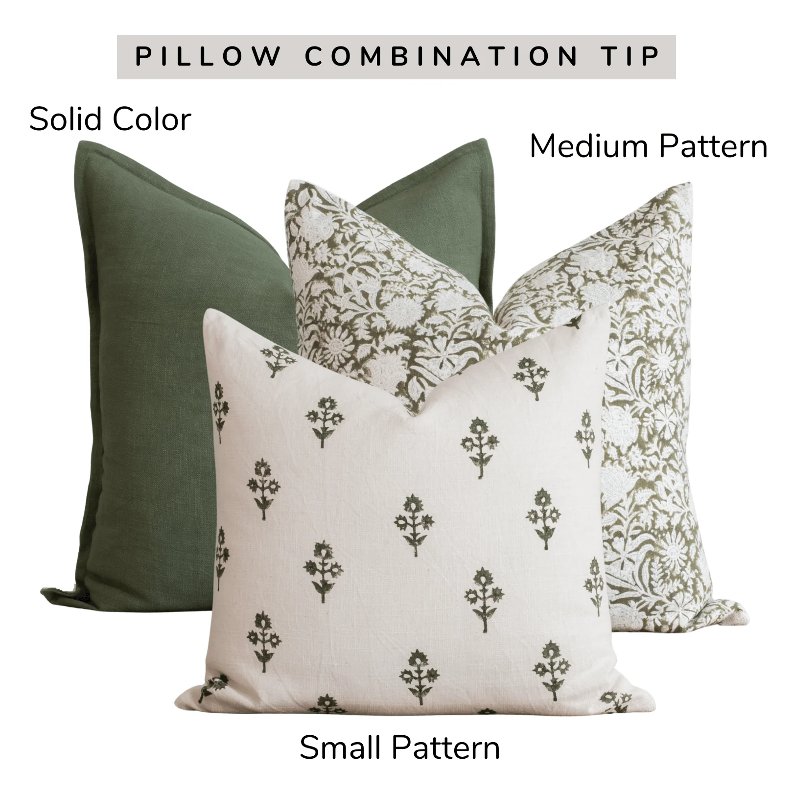 Gávea Solid Color Pillow Cover | Olive Green - Image 13