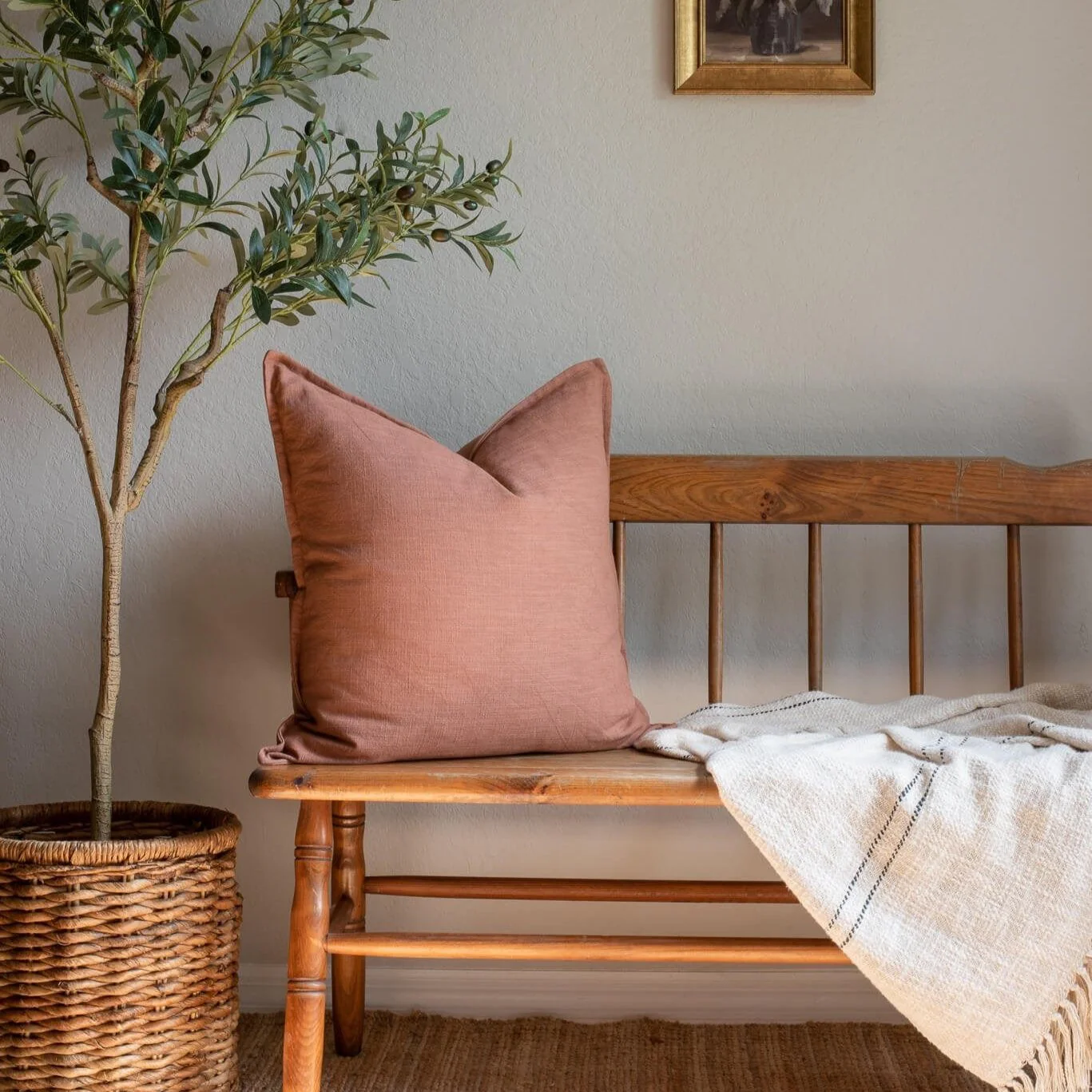 Gávea Solid Color Pillow Cover | Terracotta - Image 4