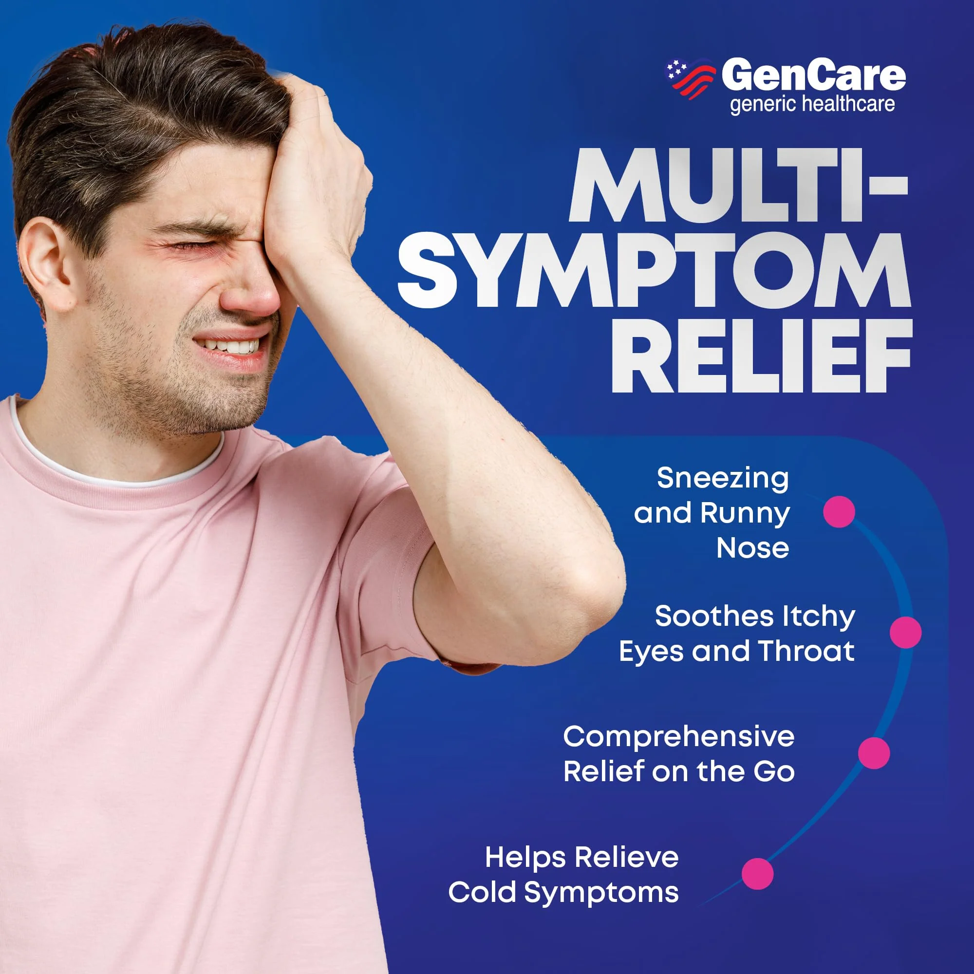 GenCare Allergy Relief Medicine – Bulk Value 600 Count Diphenhydramine 25mg – Antihistamines for Adults for Congestion, Sneezing, Runny Nose, Itchy Eyes & Throat – Pink Generic Benadryl Tablets 25 mg - Image 4