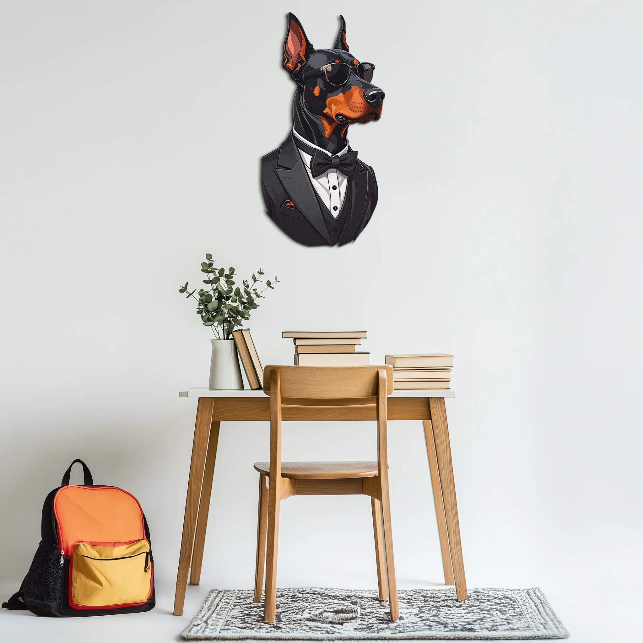 Gentleman Doberman Metal Wall Art – Cool Dog UV Decor-KAFUVM005 - Image 8