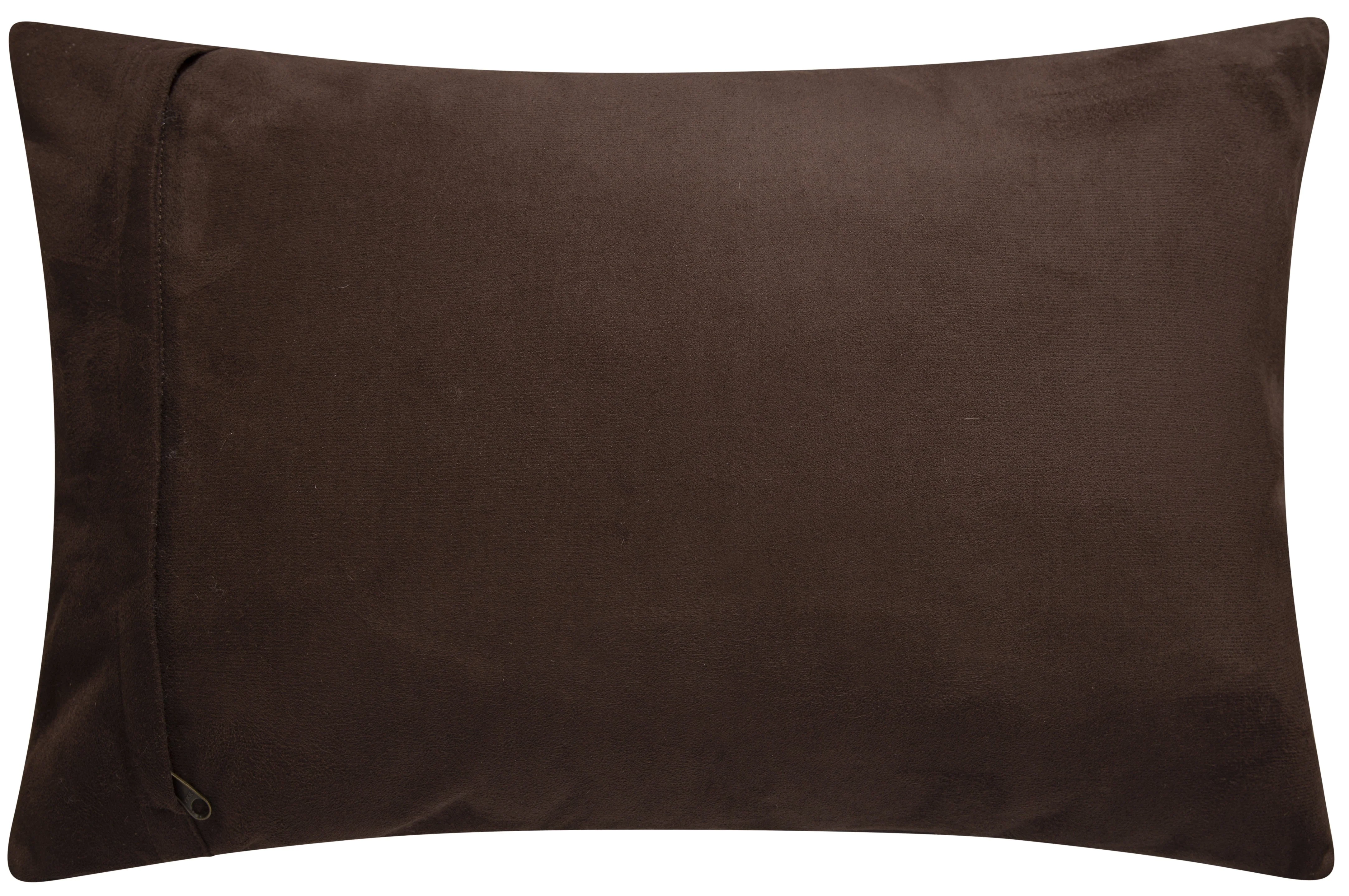 Genuine Cowhide Leather Decorative Throw Pillow - Handmade Patchwork Western Accent with Feather Down Insert - Image 2