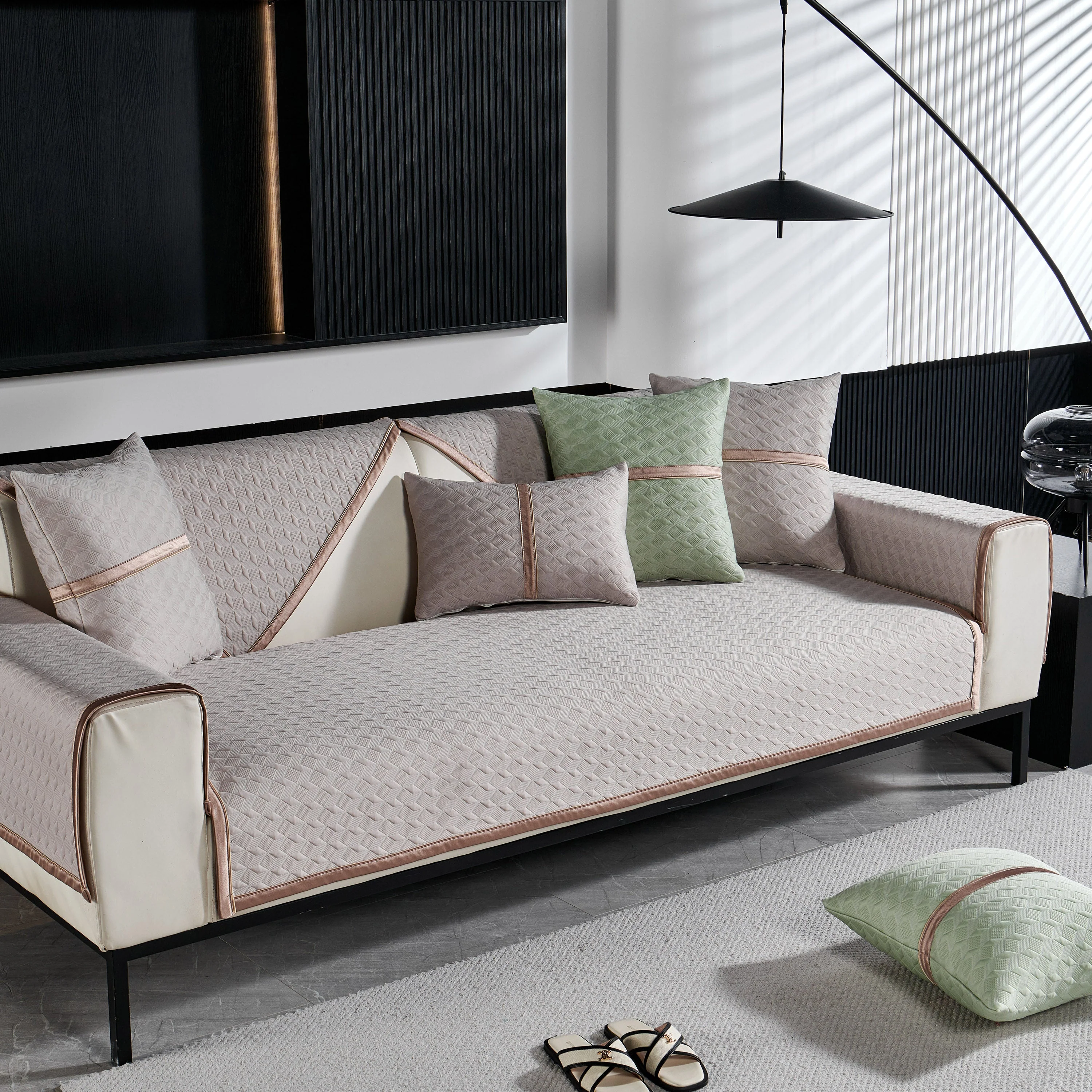 Geometric 3D Sofa Cover, Non-Slip Couch Protector for Seat, Backrest & Armrest - Image 11
