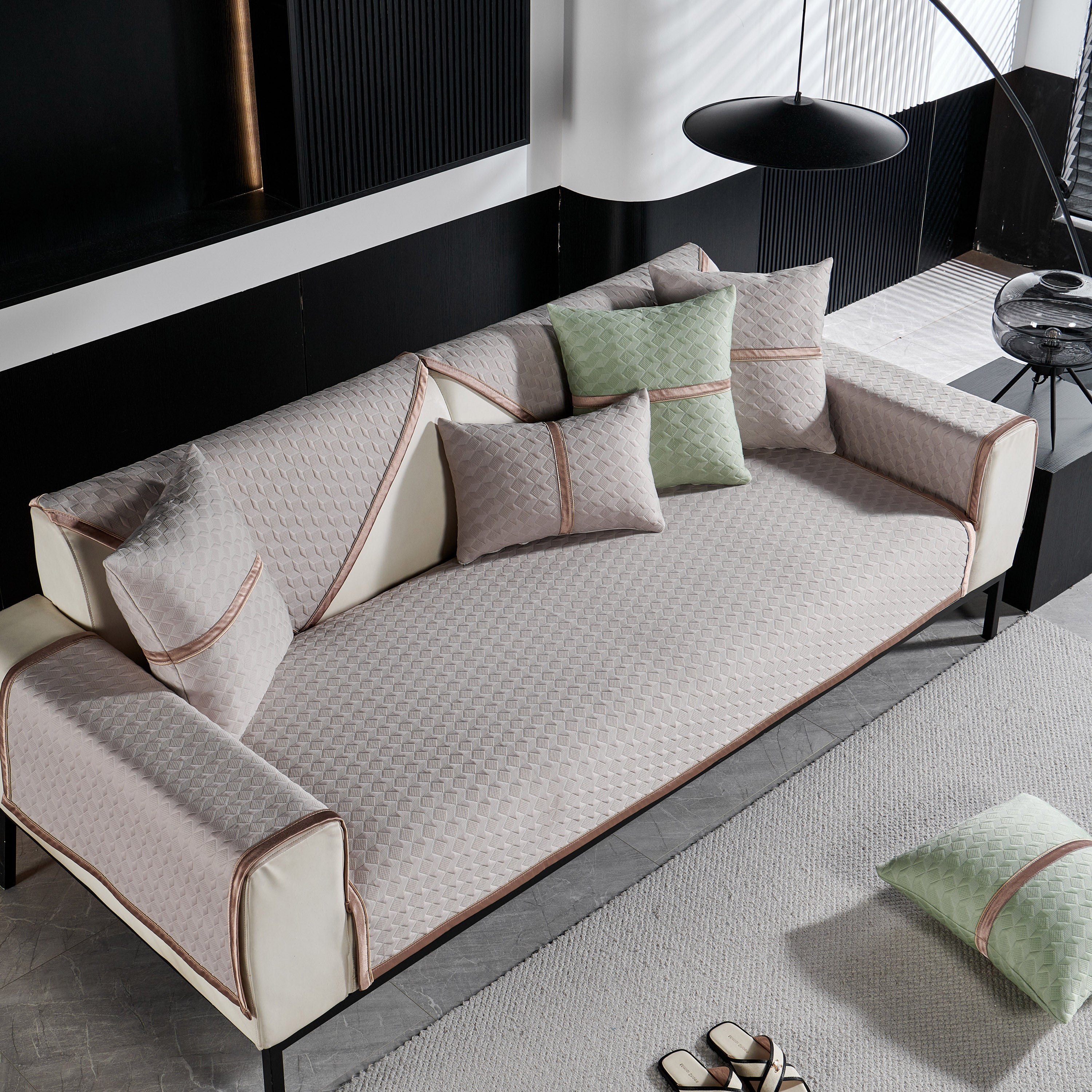 Geometric 3D Sofa Cover, Non-Slip Couch Protector for Seat, Backrest & Armrest - Image 12