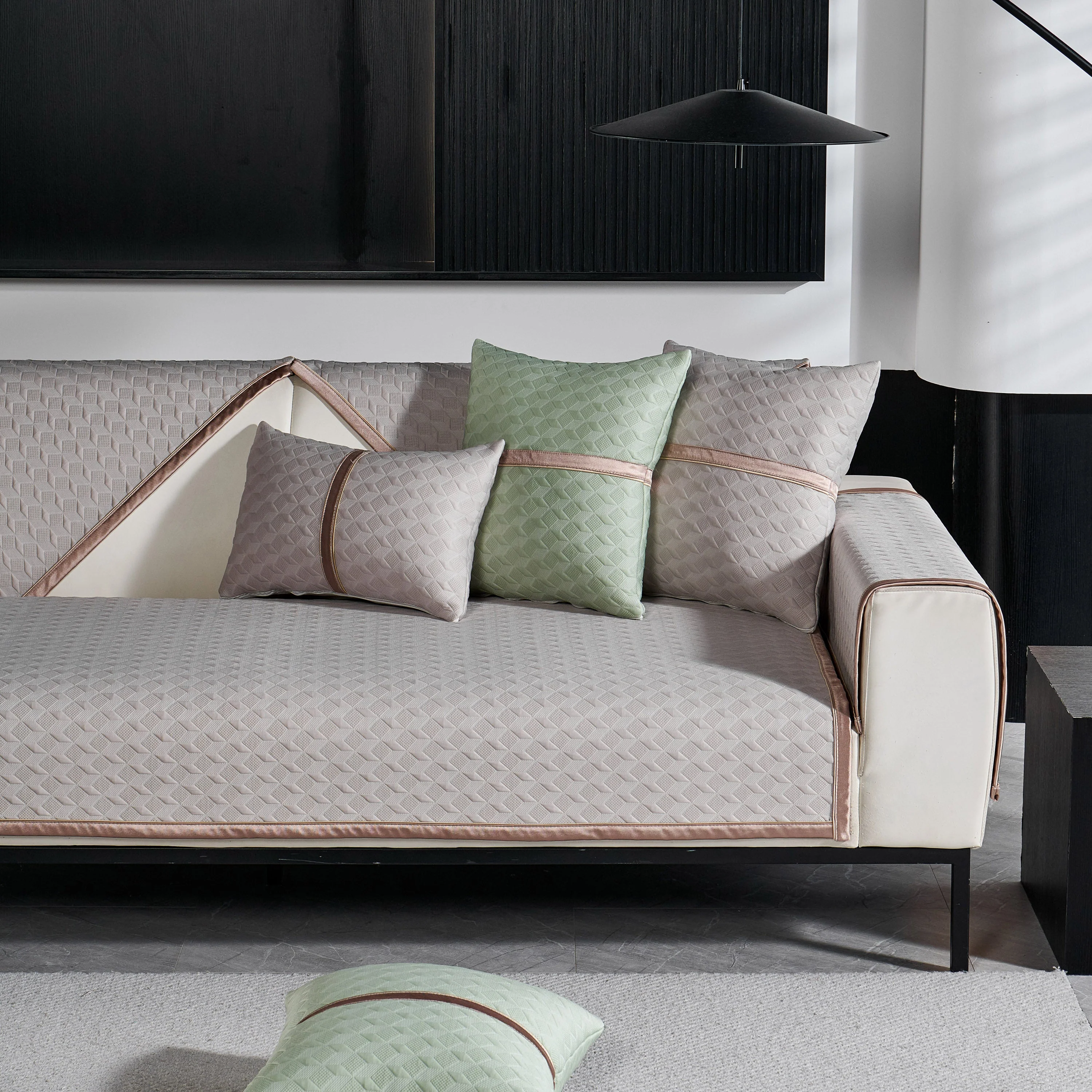 Geometric 3D Sofa Cover, Non-Slip Couch Protector for Seat, Backrest & Armrest - Image 14