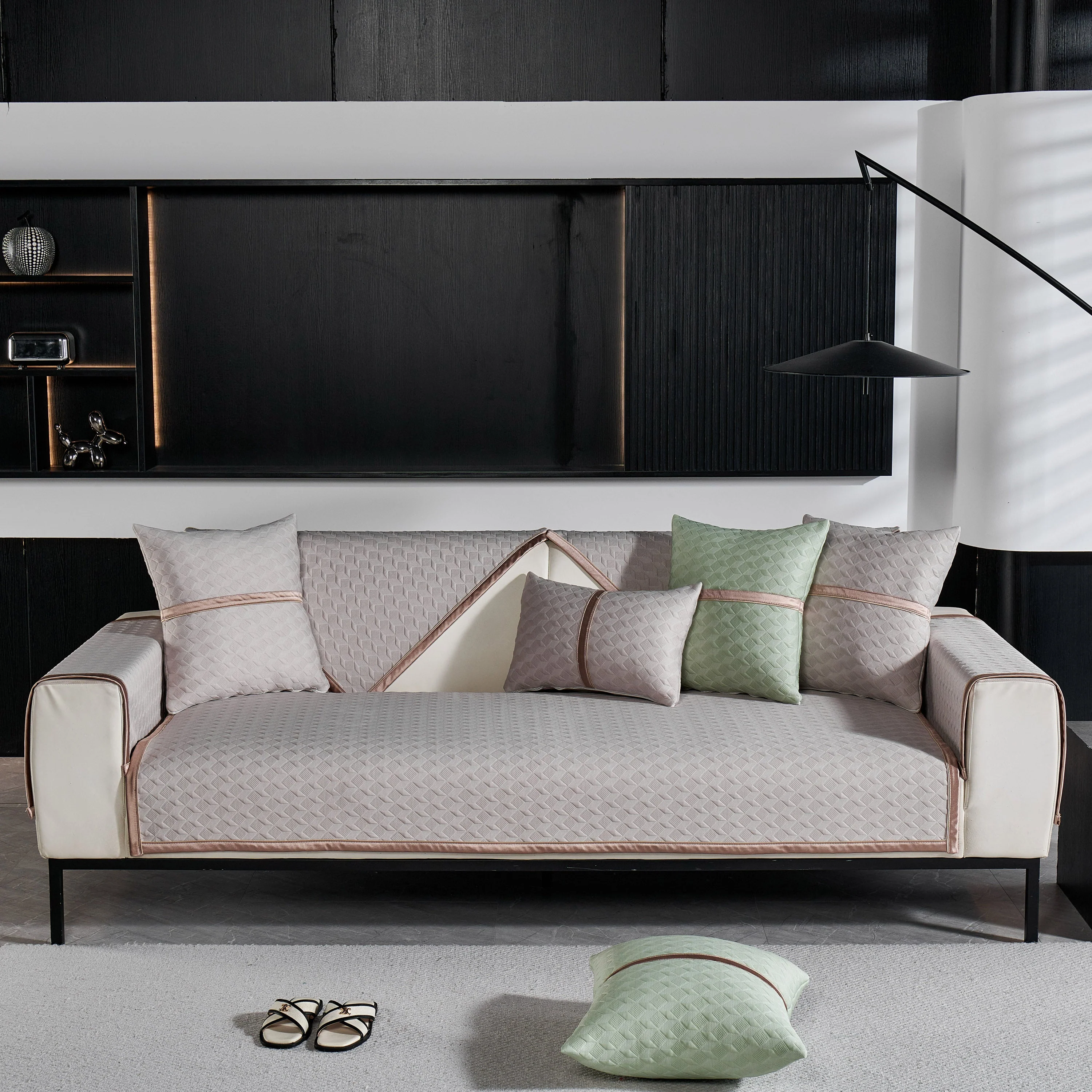 Geometric 3D Sofa Cover, Non-Slip Couch Protector for Seat, Backrest & Armrest - Image 2