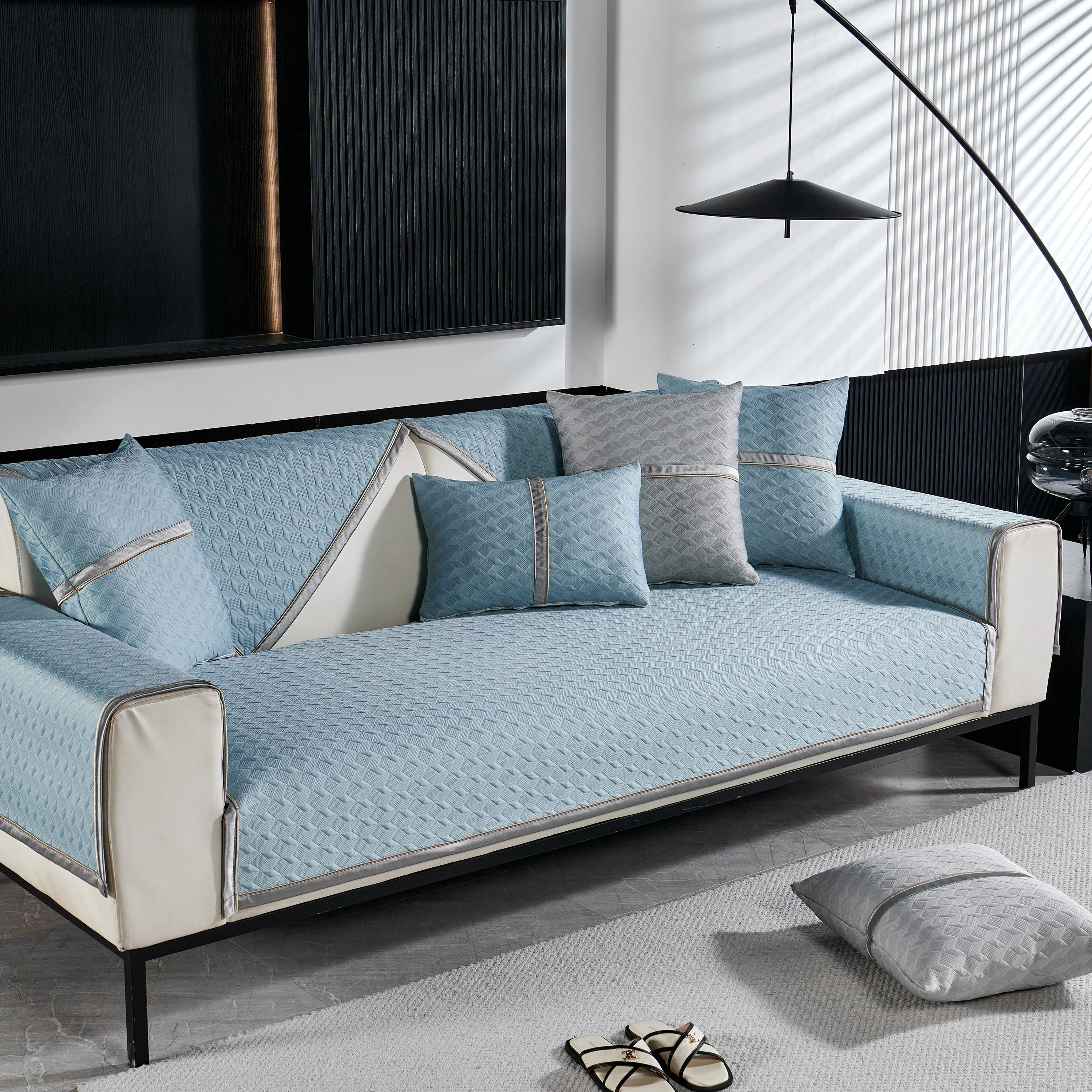 Geometric 3D Sofa Cover, Non-Slip Couch Protector for Seat, Backrest & Armrest - Image 22
