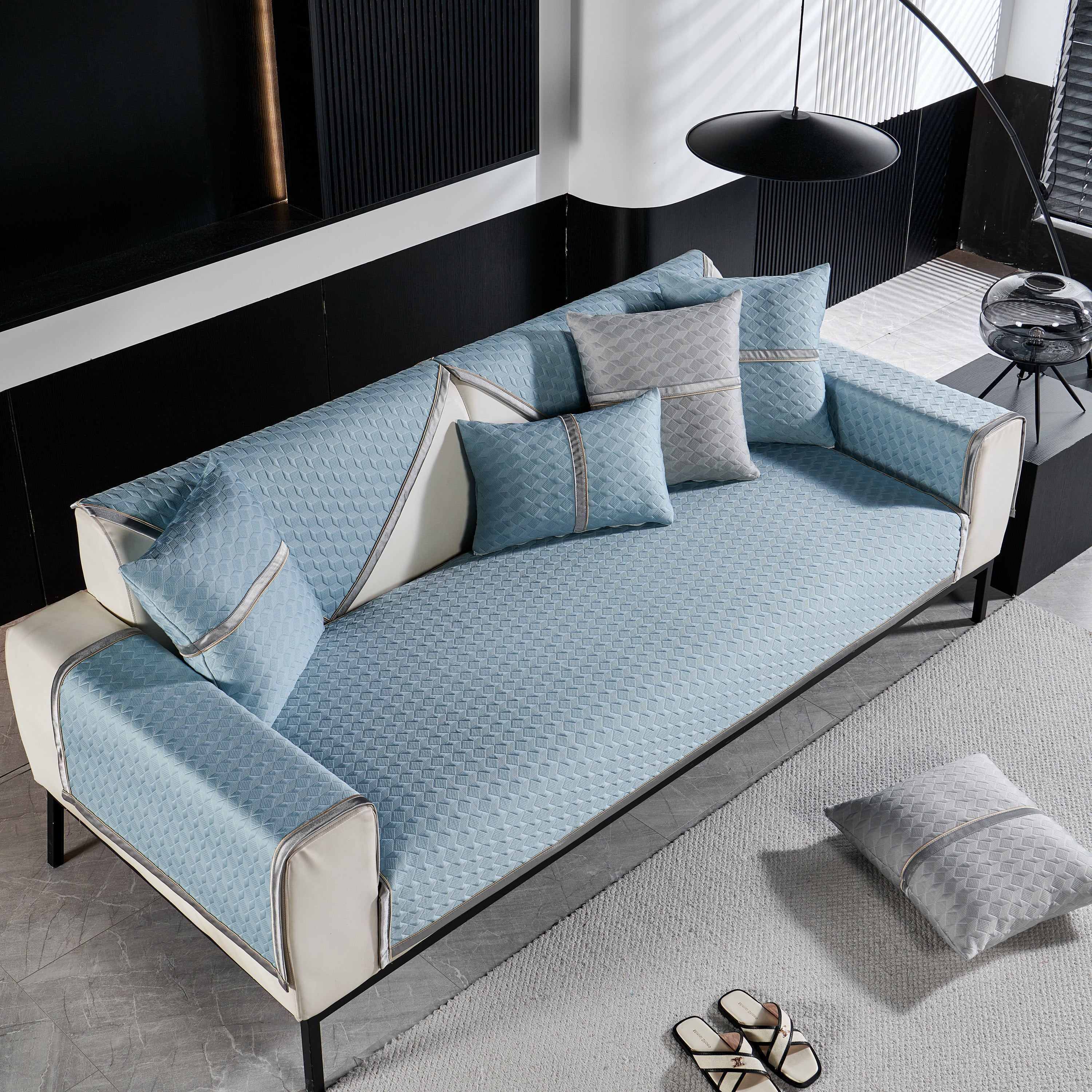 Geometric 3D Sofa Cover, Non-Slip Couch Protector for Seat, Backrest & Armrest - Image 29