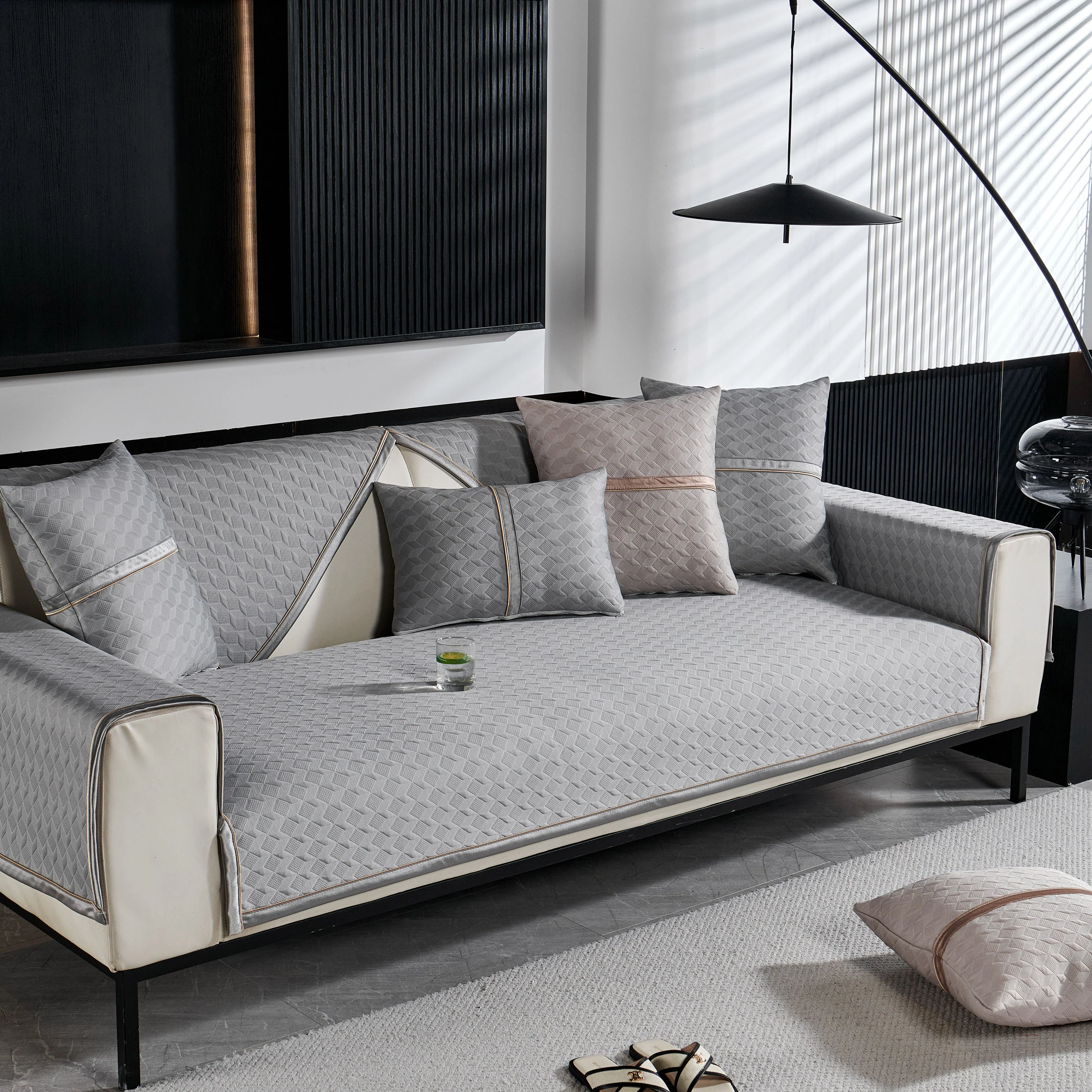 Geometric 3D Sofa Cover, Non-Slip Couch Protector for Seat, Backrest & Armrest - Image 36