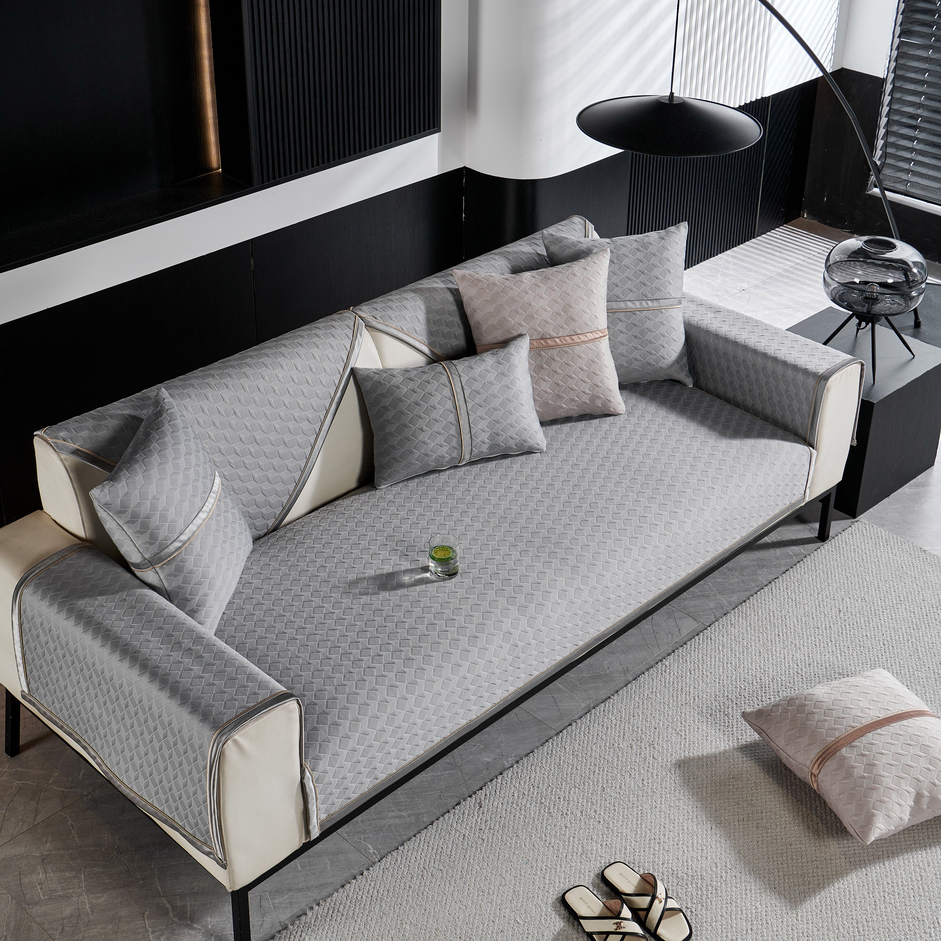 Geometric 3D Sofa Cover, Non-Slip Couch Protector for Seat, Backrest & Armrest - Image 37