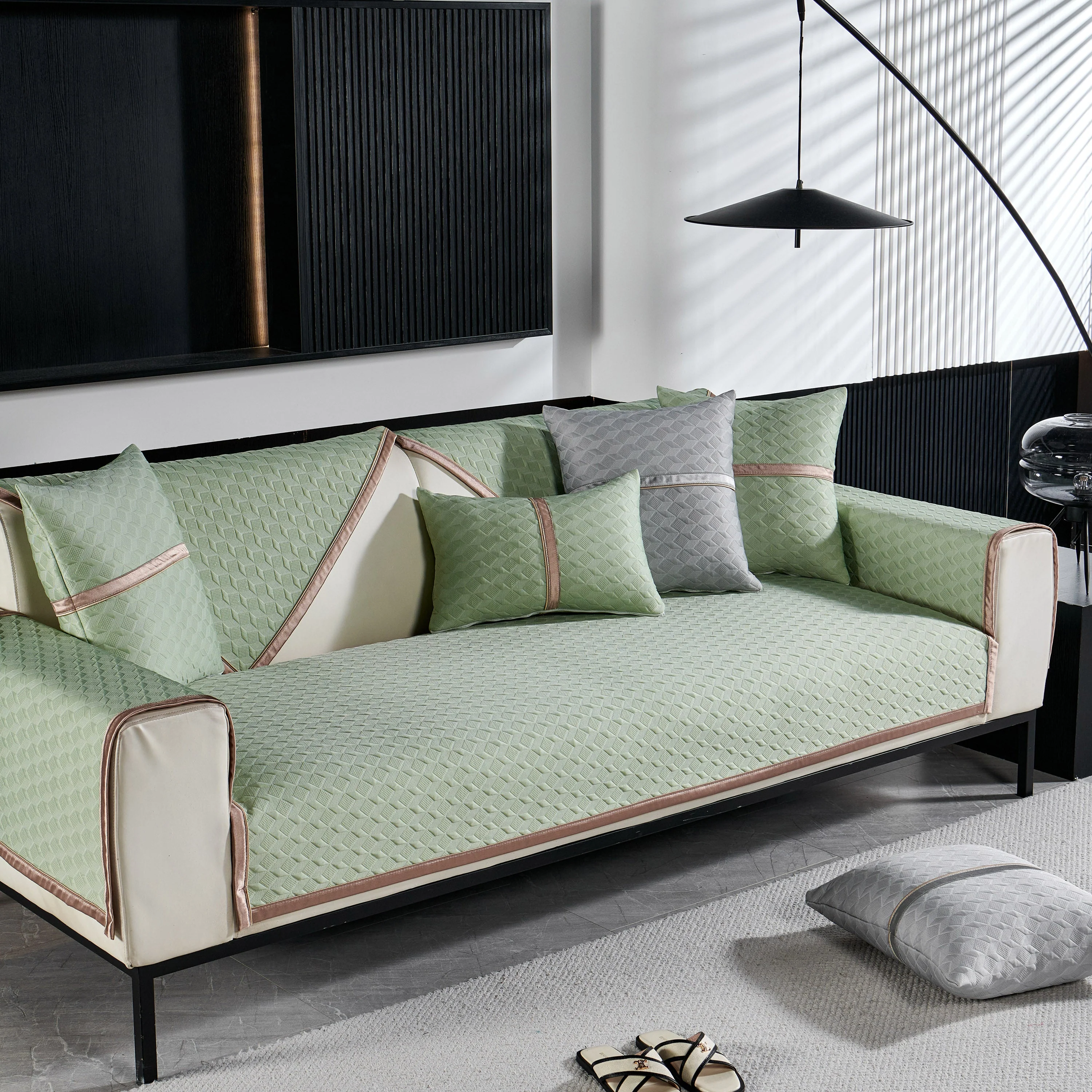 Geometric 3D Sofa Cover, Non-Slip Couch Protector for Seat, Backrest & Armrest - Image 53