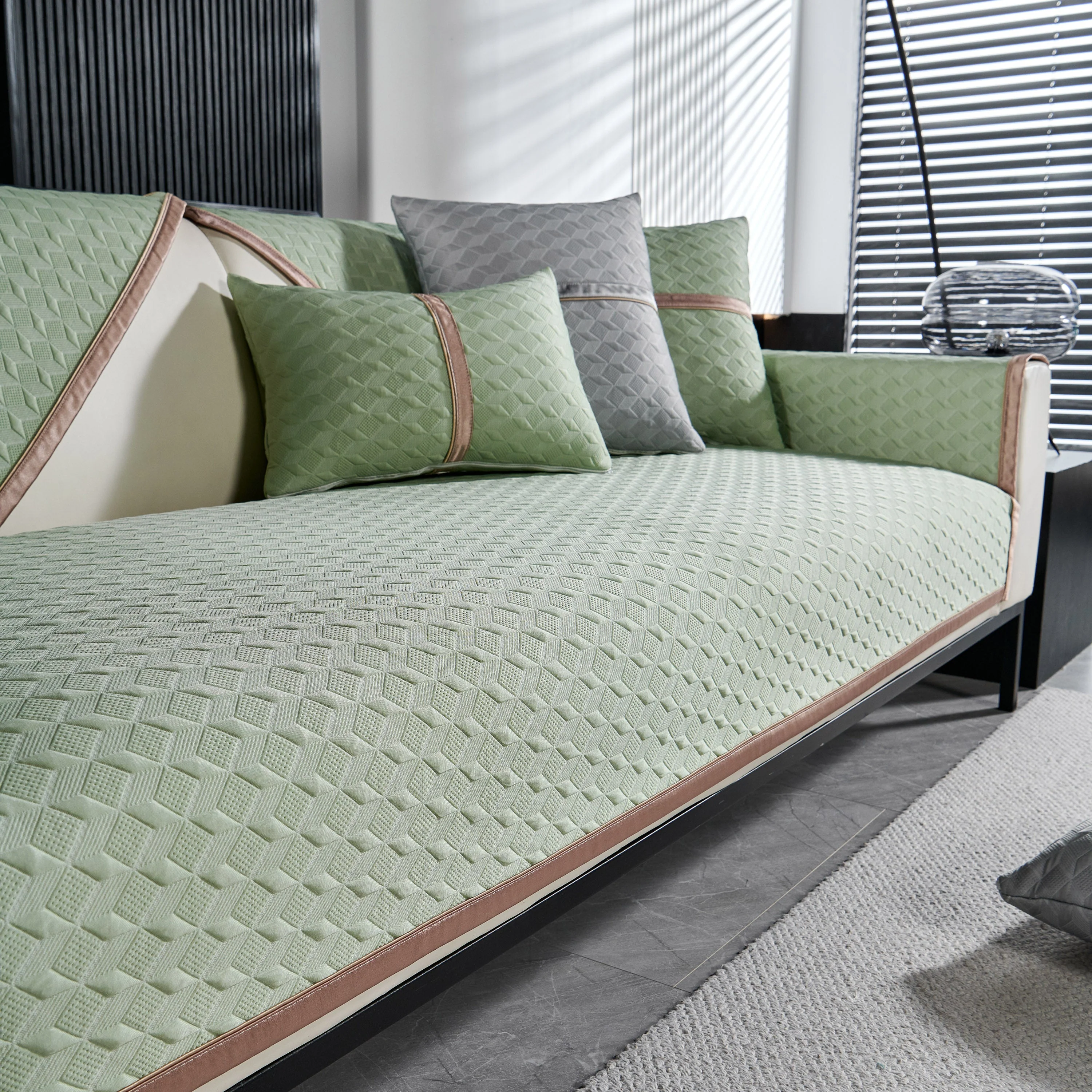 Geometric 3D Sofa Cover, Non-Slip Couch Protector for Seat, Backrest & Armrest - Image 56