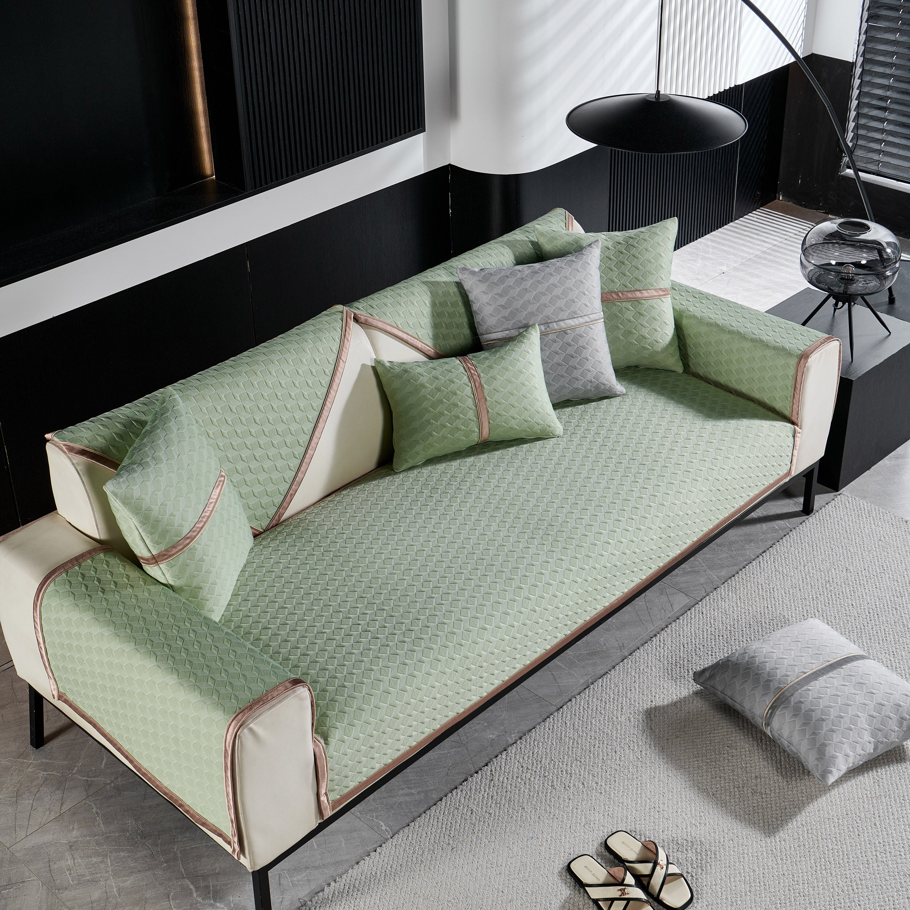 Geometric 3D Sofa Cover, Non-Slip Couch Protector for Seat, Backrest & Armrest - Image 60