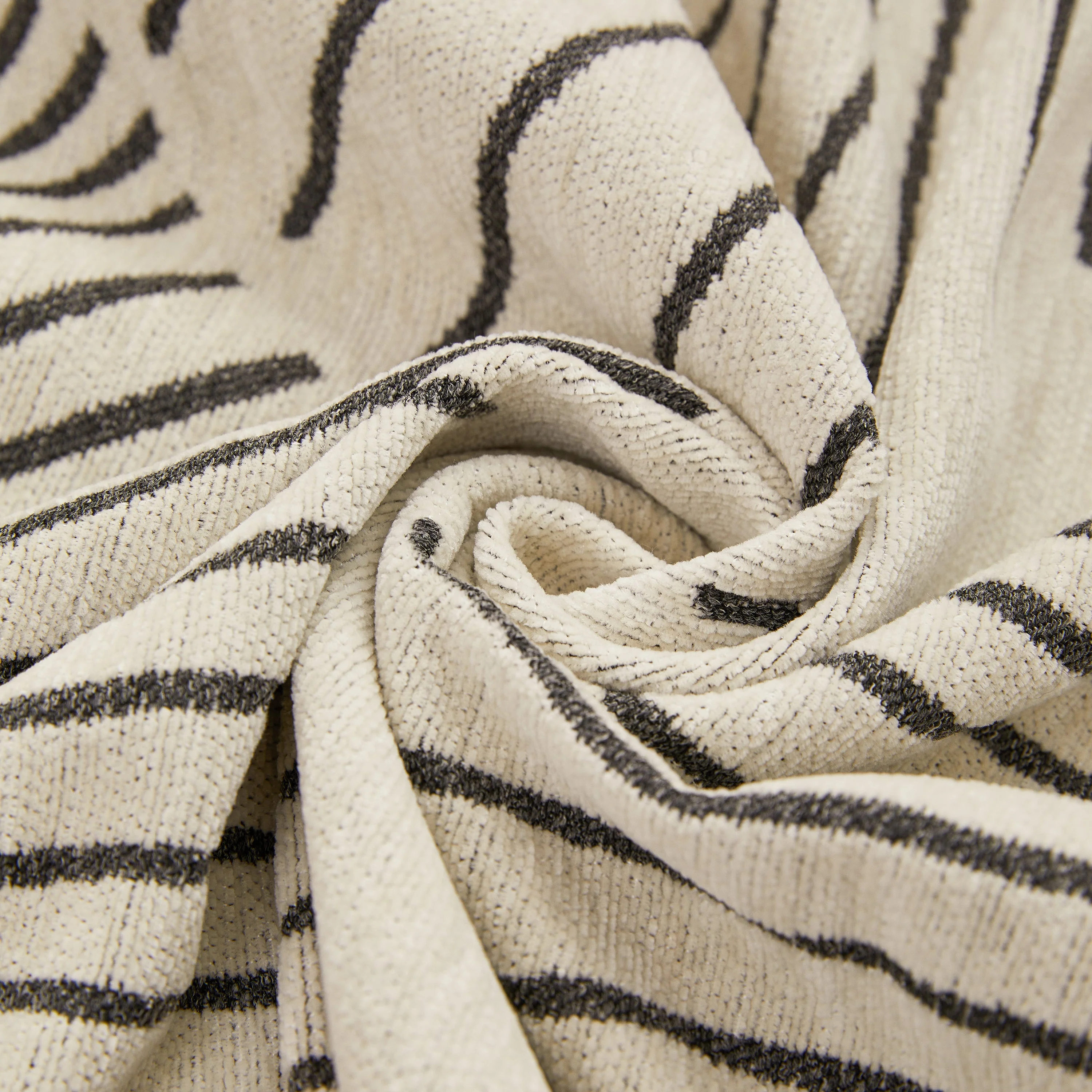 Geometric Radial Striped L-Shape Sofa Cover: Thick, Reversible Furniture Blanket for Kids and Pets - Image 70