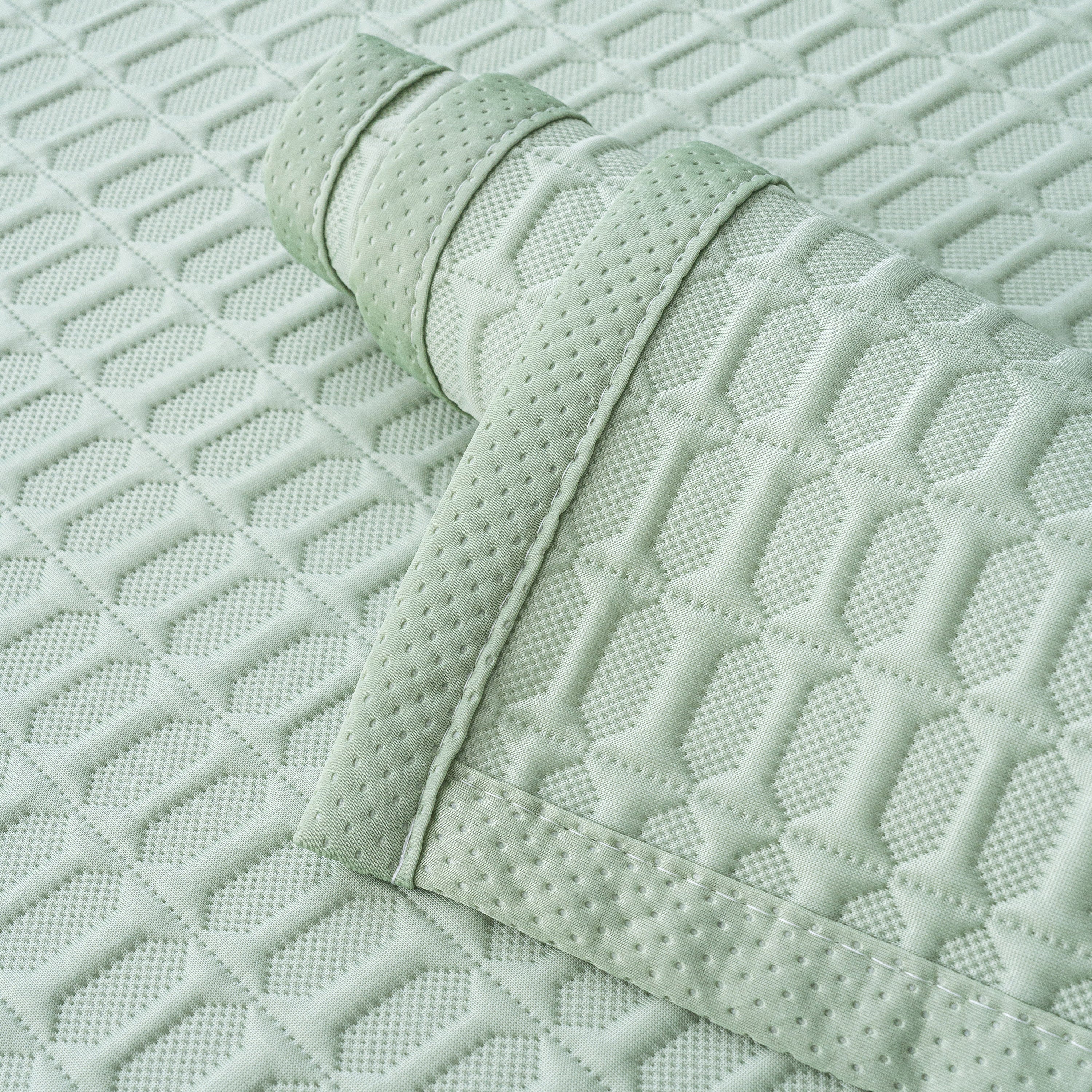 Geometric Textured Couch Slipcover Protector Non-Slip Ice Silk Sofa Cover for Couch - Image 59