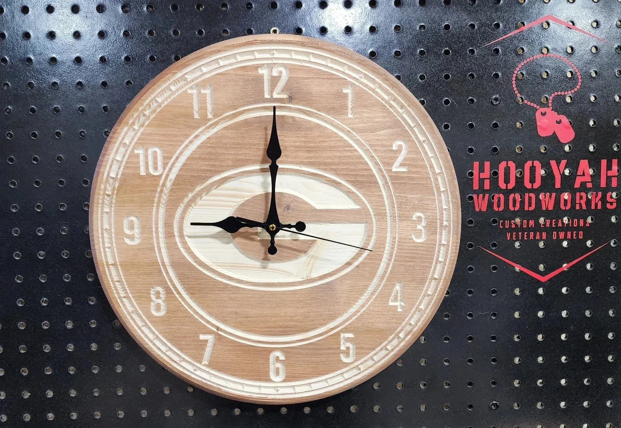 Georgia Bulldog clock (G) - Image 3