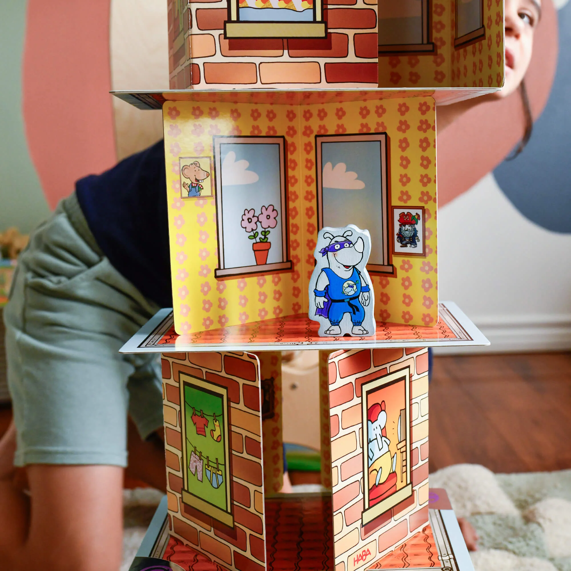 Giant Rhino Hero XXL Stacking Cards Game - Image 3