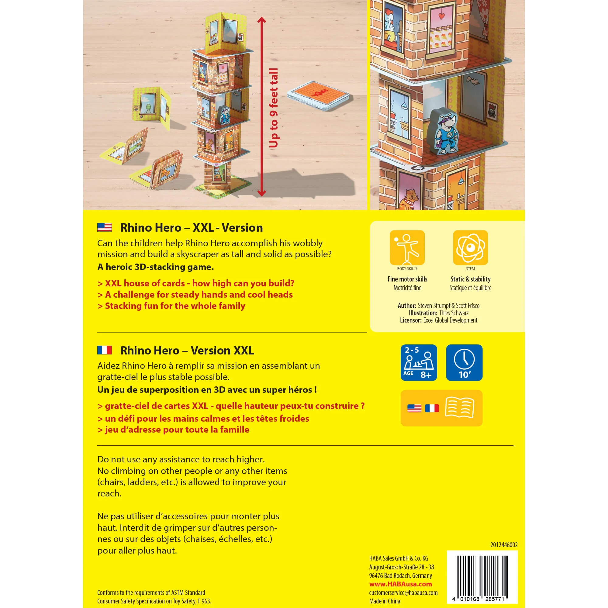 Giant Rhino Hero XXL Stacking Cards Game - Image 7