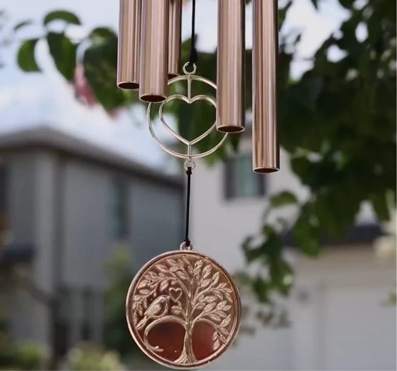 Gift Bundle - Memorial Wind Chime – Whispering Hearts™ Collection – Platinum Rose Personalized 30” - Image 8