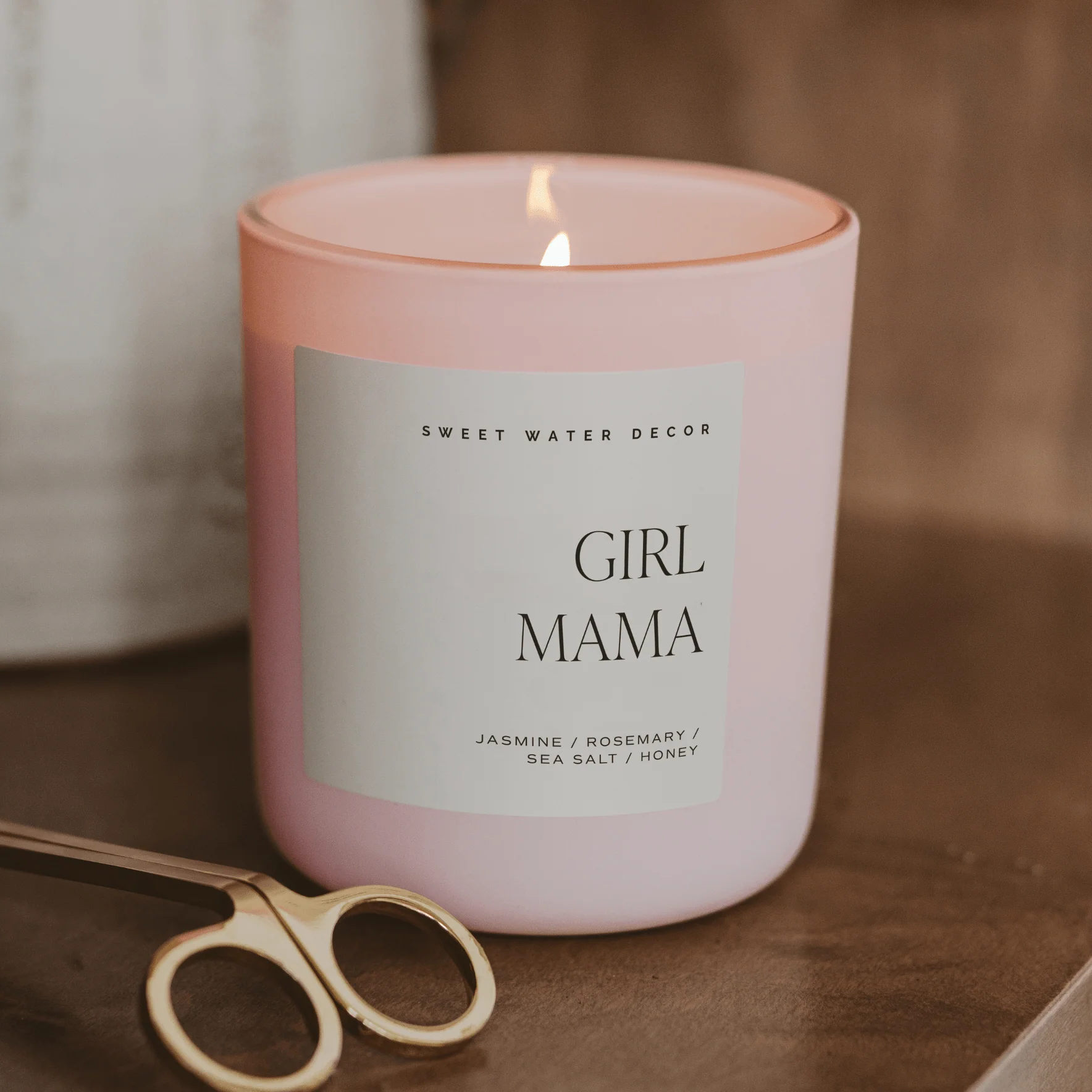 Girl Mama Soy Candle - Pink Matte Jar - 15 oz - Image 3