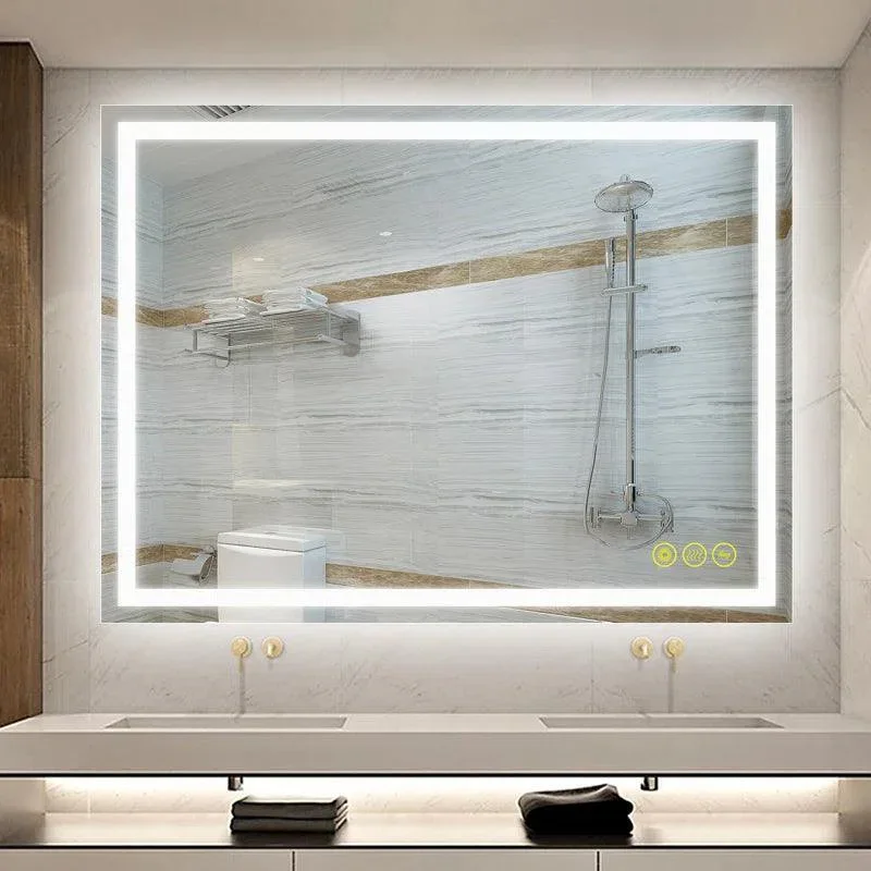 GlareGuard Anti-Fog Bathroom Led Mirror Backlit Illuminated Mirror Touch Switch Dimmable - Image 2